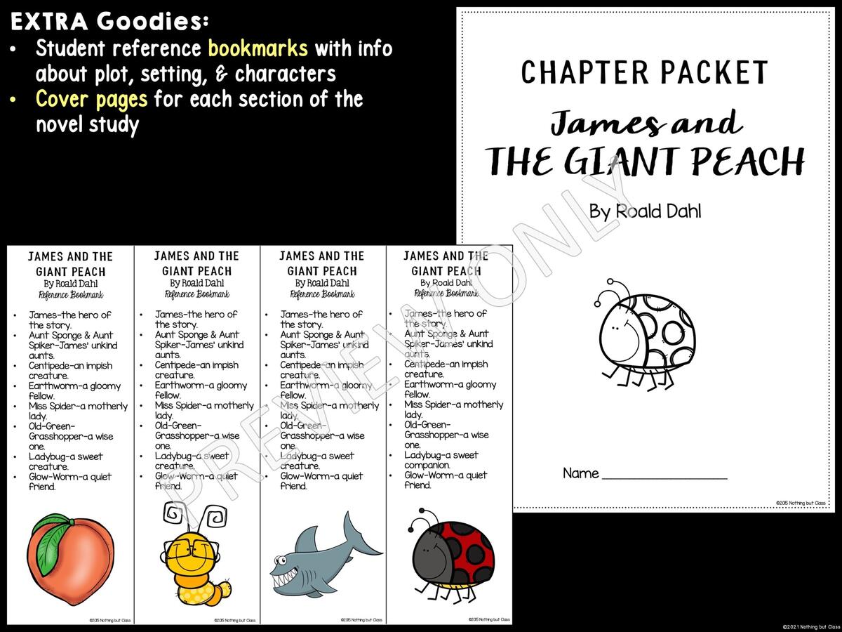 James And The Giant Peach Novel Study Comprehension And Vocabulary With Activities And Tests Made By Teachers James And The Giant Peach Novel Study Comprehension And Vocabulary With Activities And Tests Made By Teachers