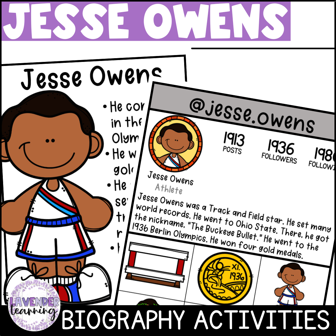 Jesse Owens Biography Activities Report Flip Book Black History Month Made By Teachers Jesse Owens Biography Activities Report Flip Book Black History Month Made By Teachers