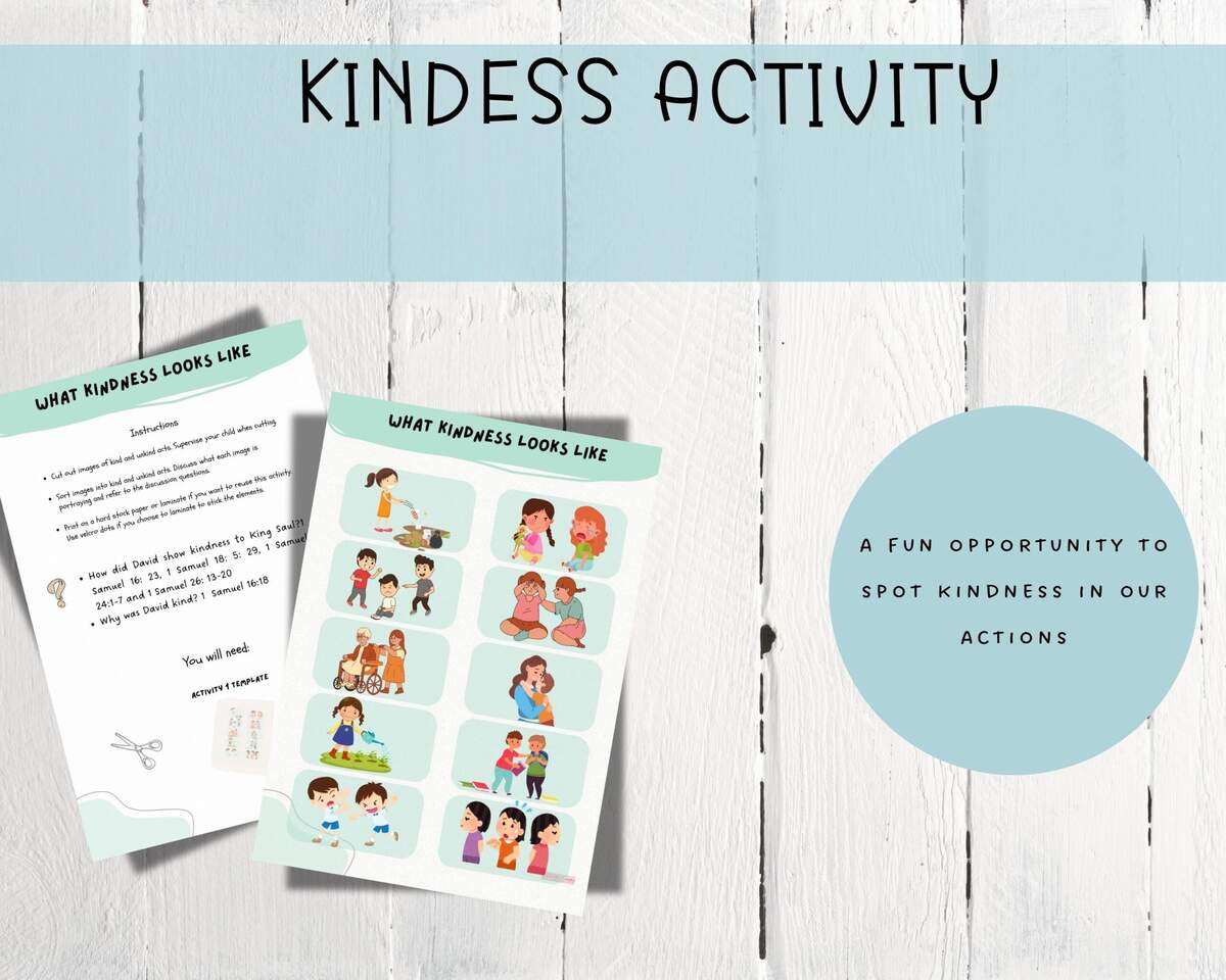 Kindness Activity Christian Bible Worksheet Printable Etsy Kindness Activity Christian Bible Worksheet Printable Etsy