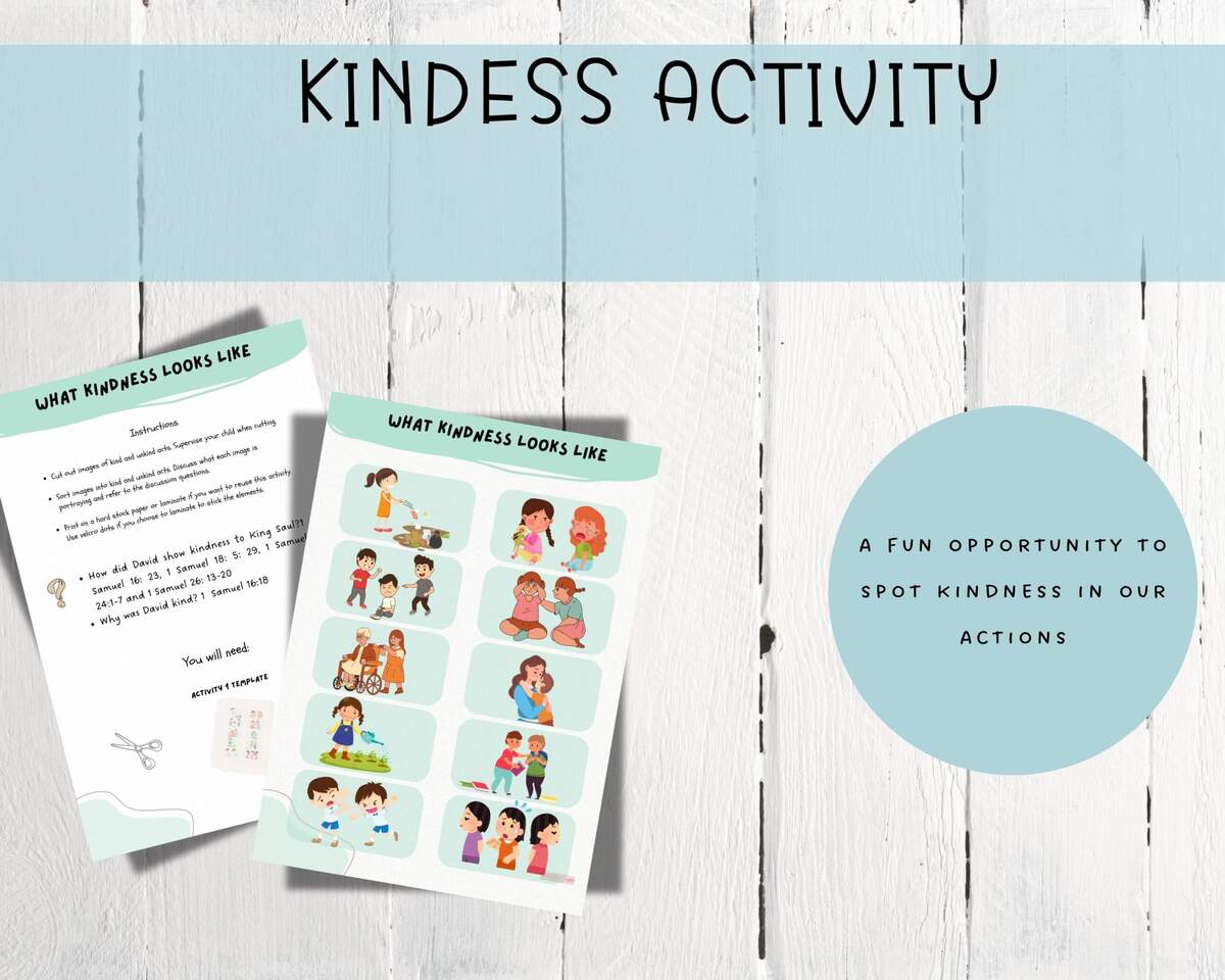 Kindness Activity Christian Bible Worksheet Printable Etsy Kindness Activity Christian Bible Worksheet Printable Etsy
