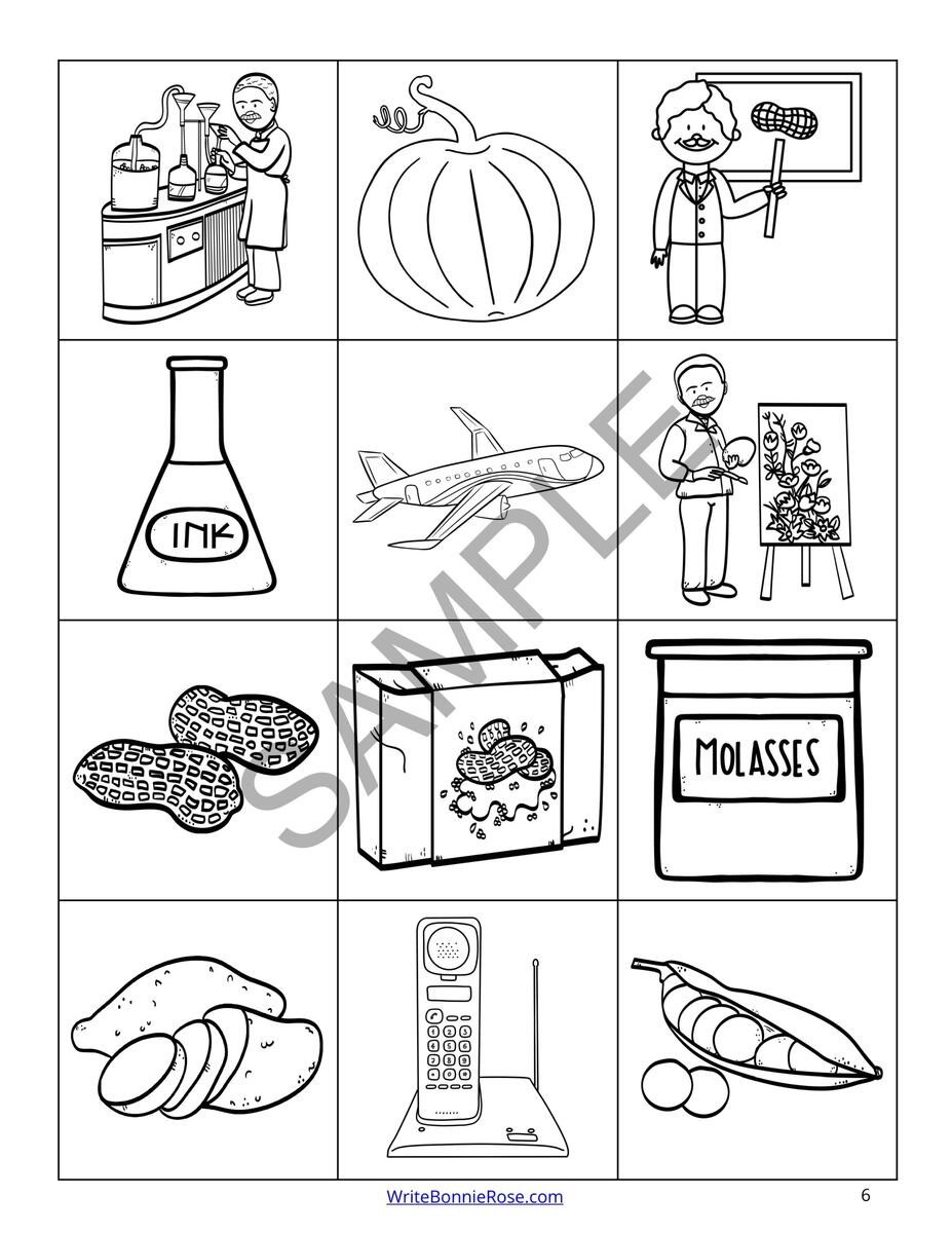 Learning About George Washington Carver Activity Pack Made By Teachers Life Of George Washington Carver Coloring Book Level B Made By Teachers