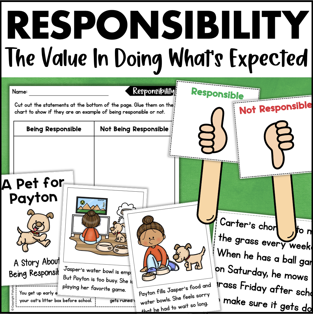 Learning Responsibility Social Skill Activities Mini Book Worksheets Learning Responsibility Social Skill Activities Mini Book Worksheets