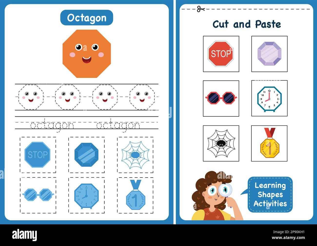 Learning Shapes Activity Page Octagon Geometric Shapes Worksheets For Kids Stock Vector Image Art Alamy Learning Shapes Activity Page Octagon Geometric Shapes Worksheets For Kids Stock Vector Image Art Alamy