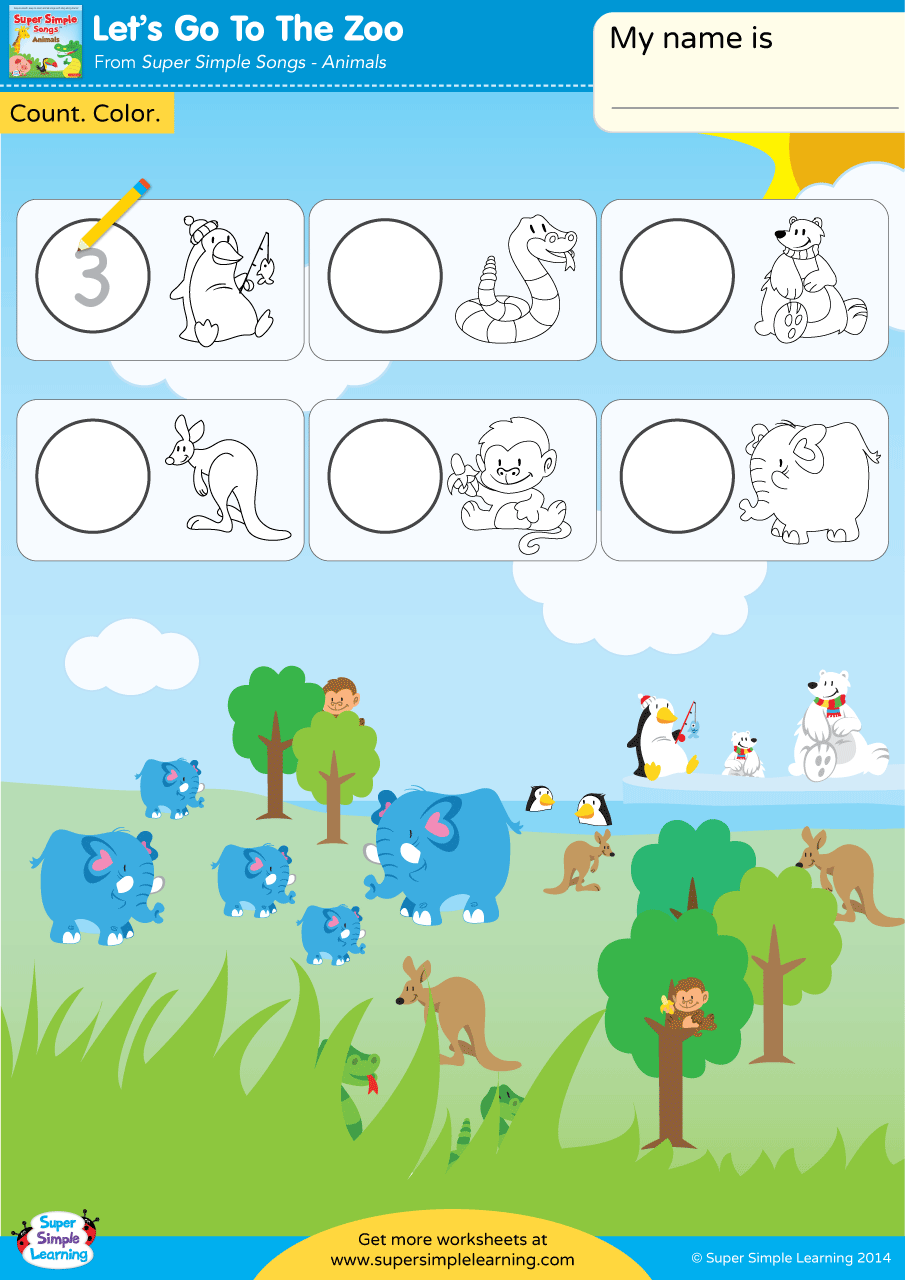 Let S Go To The Zoo Worksheet Find Write Super Simple Let S Go To The Zoo Worksheet Find Write Super Simple