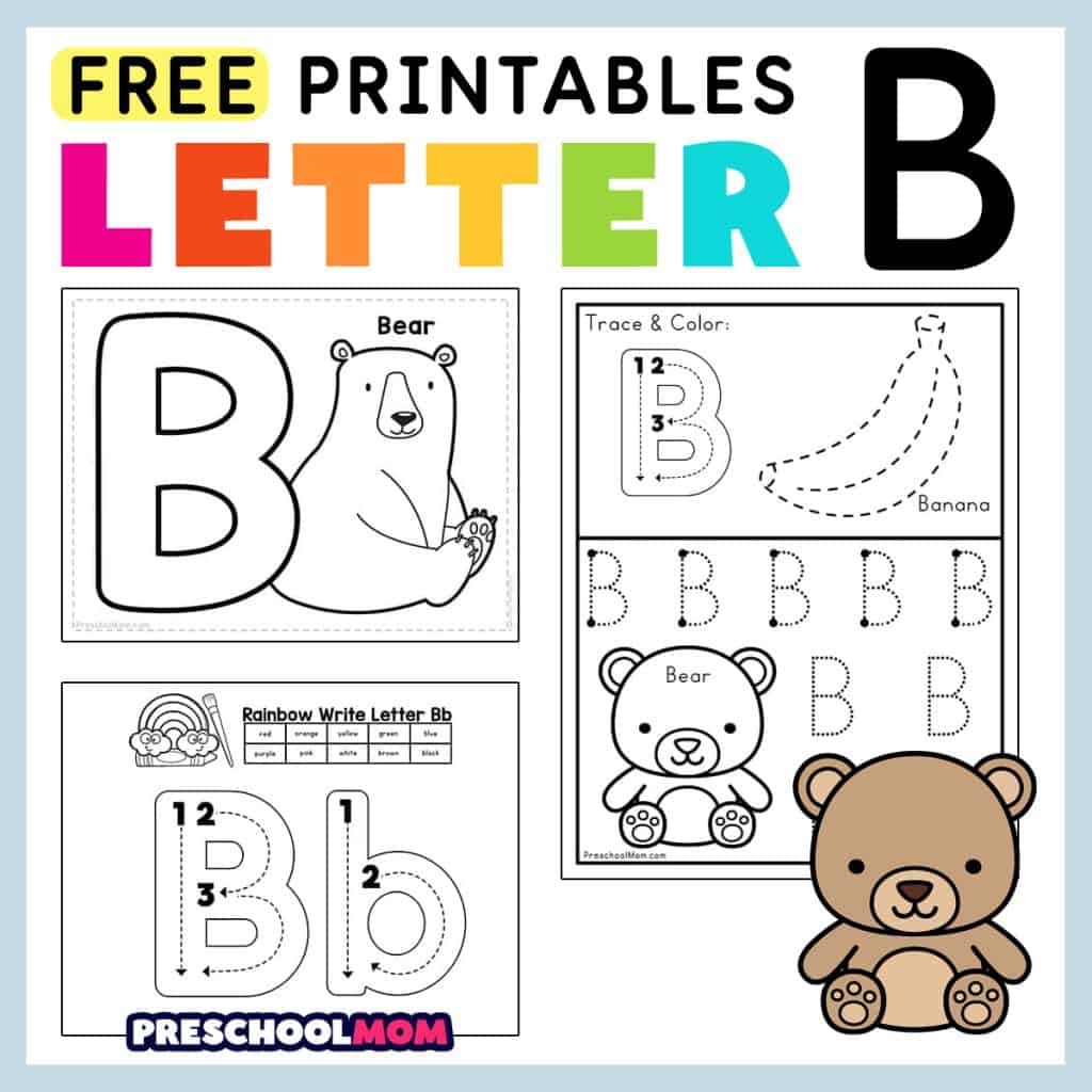 Letter B Preschool Printables Preschool Mom Alphabet Printables Preschool Mom