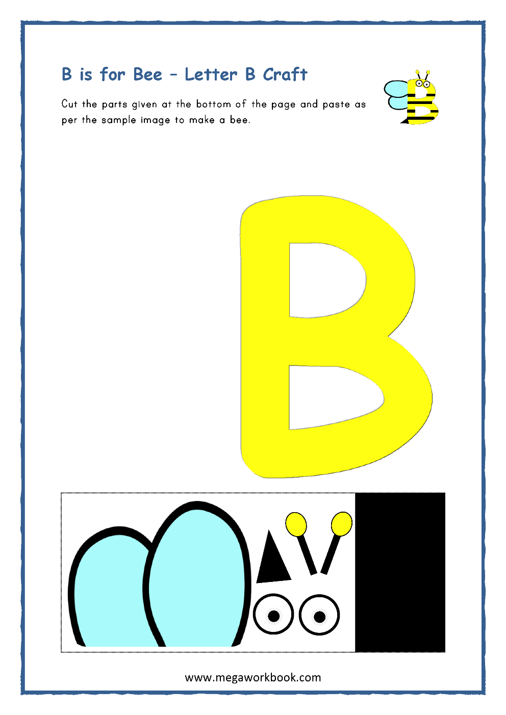 Letter B Worksheets Letter B Worksheets For Preschoolers Letter B Preschool Worksheets Letter B Activities MegaWorkbook