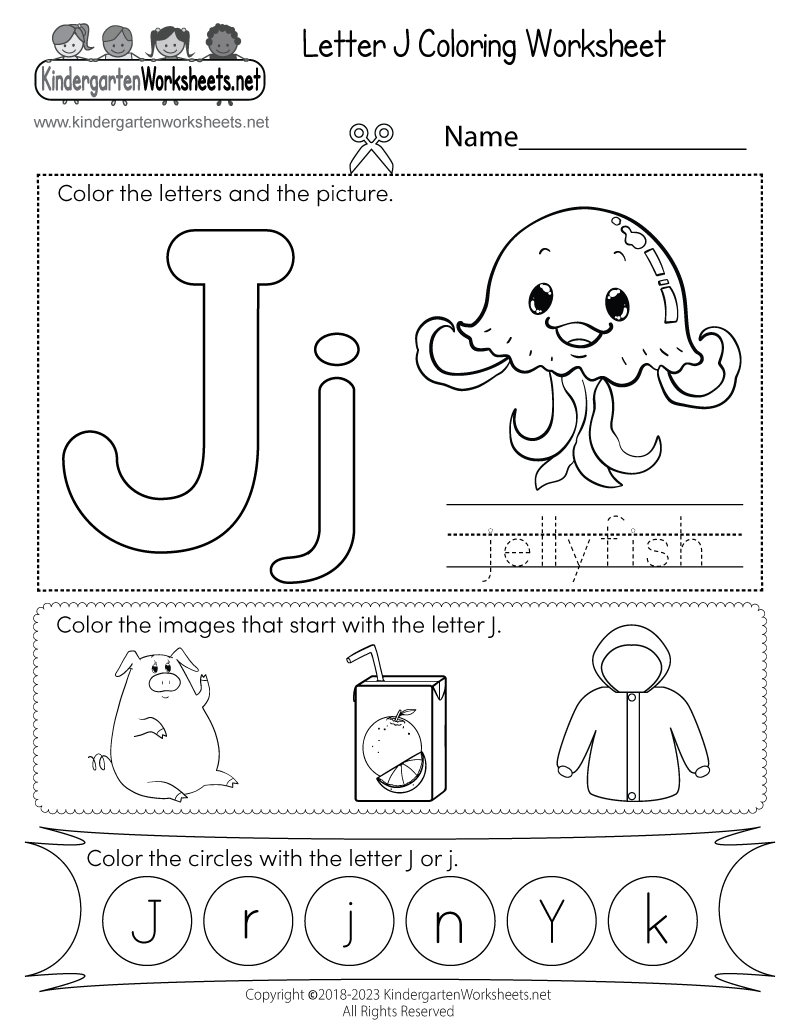 Letter J Practice Worksheets Lewis Creative