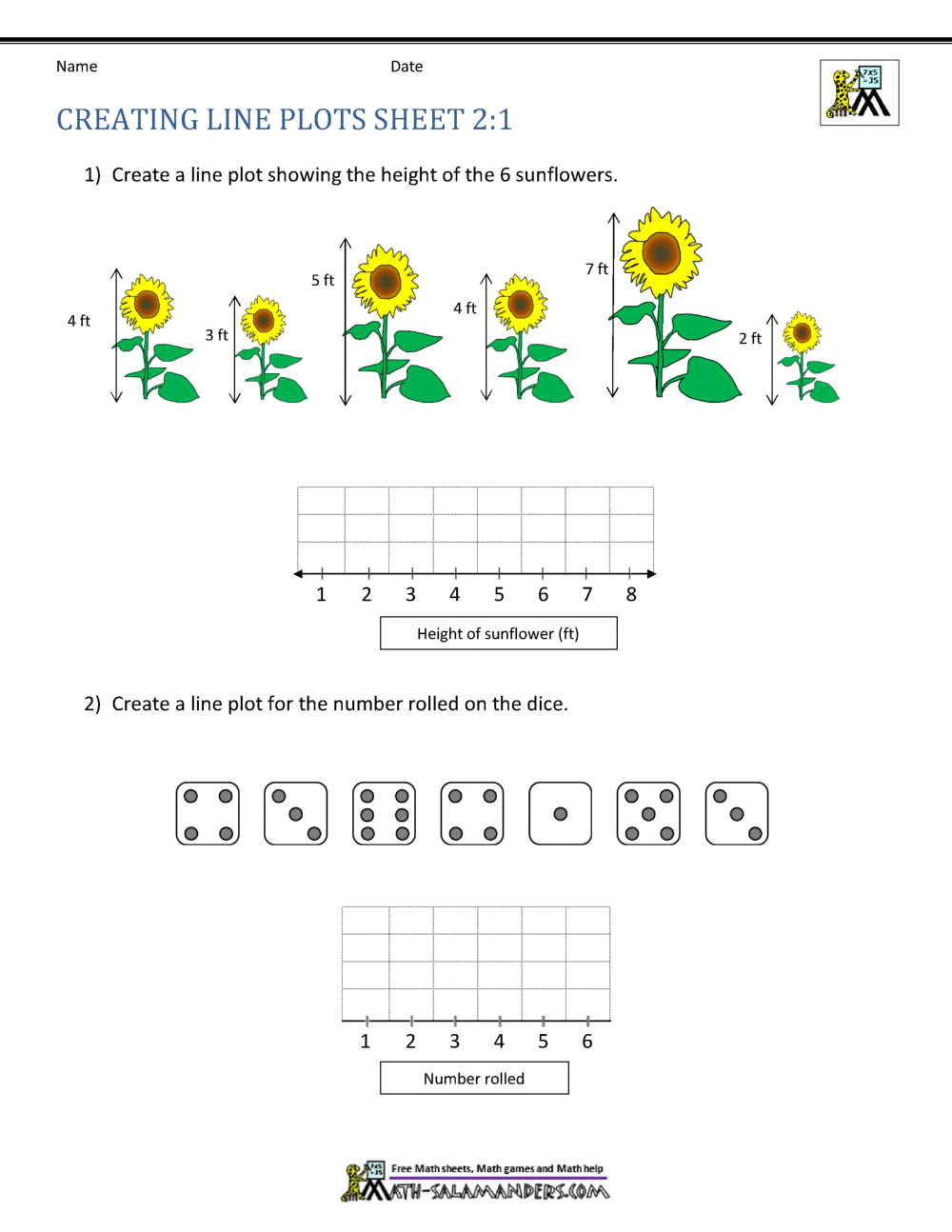 Line Plots 2nd Grade Worksheets Line Plots 4th Grade
