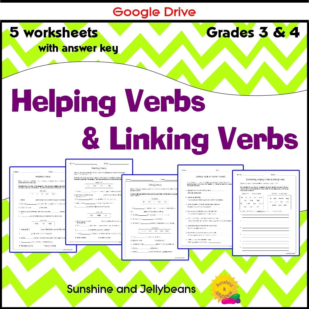 Linking Verbs And Helping Verbs 5 Worksheets Answer Key Grades 3 4 Google Drive Made By Teachers Linking Verbs Worksheet Find The Linking Verbs ALL ESL