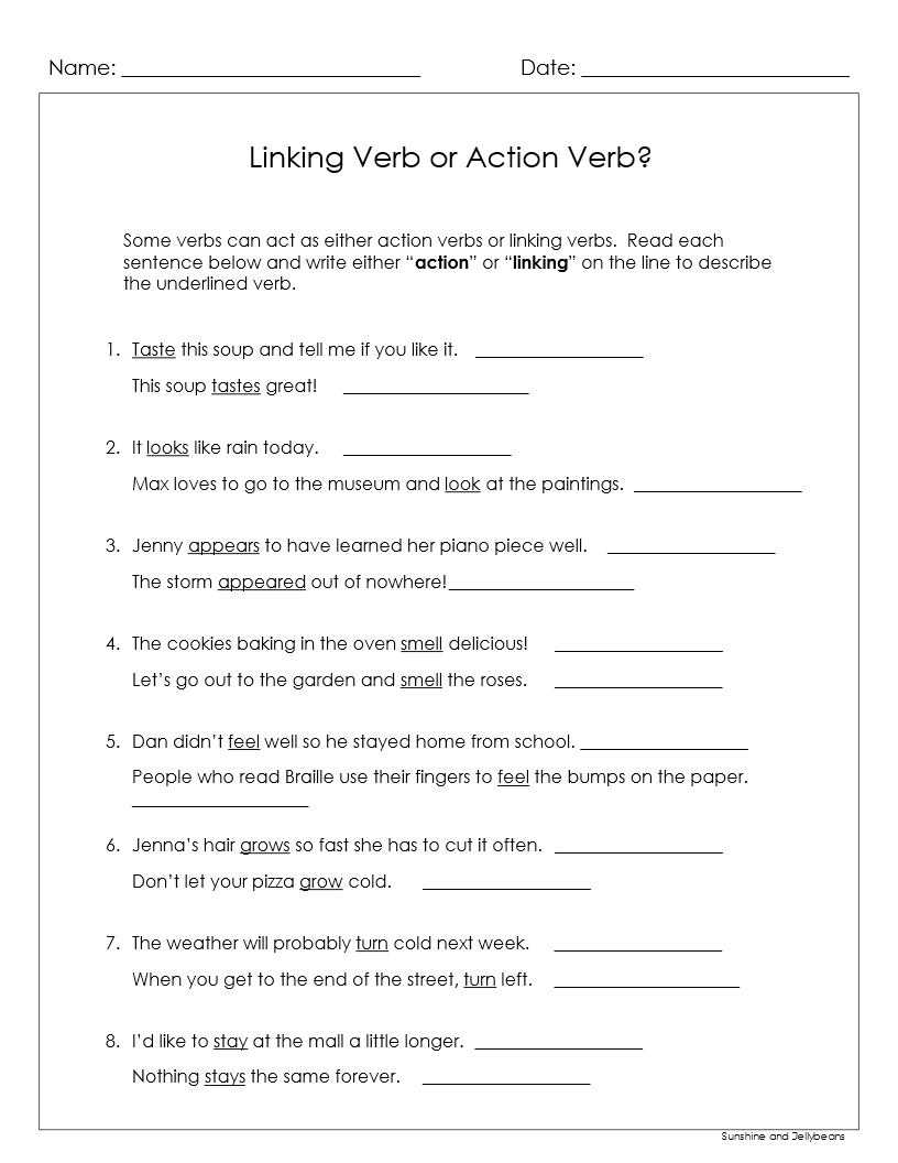 Linking Verbs And Helping Verbs 5 Worksheets Answer Key Grades 3 4 Made By Teachers Linking Verbs And Helping Verbs 5 Worksheets Answer Key Grades 3 4 Made By Teachers