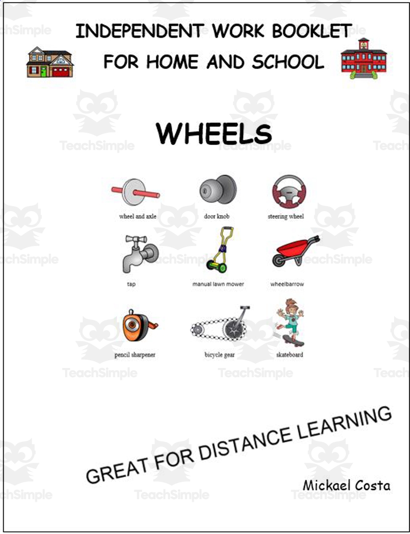 Literacy Worksheets Wheels And Axles By Teach Simple