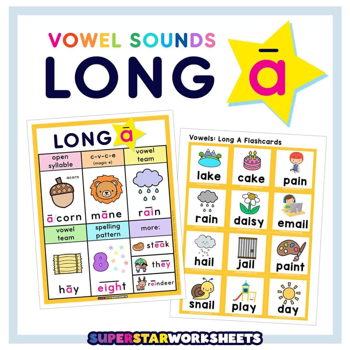 Long A Words Superstar Worksheets Long A Words Superstar Worksheets