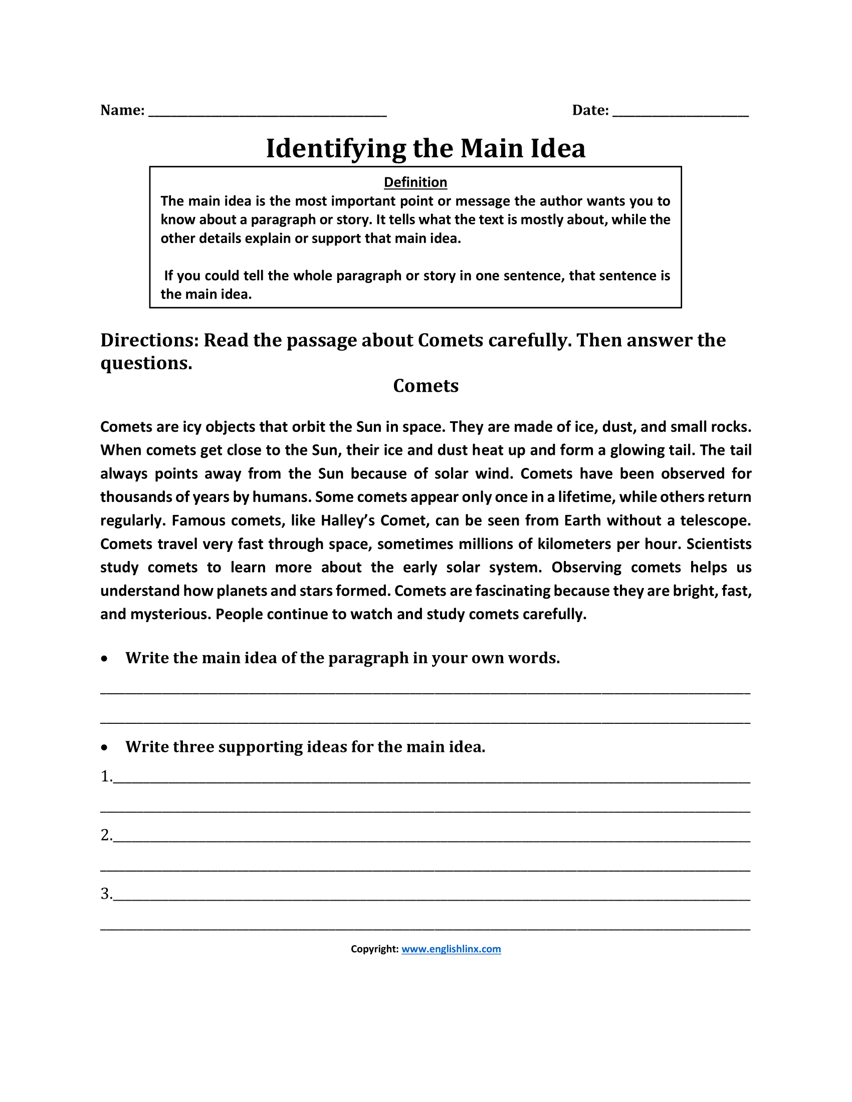 Main Idea Worksheets Printable Main Idea Practice Worksheets Main Idea Worksheets Printable Main Idea Practice Worksheets