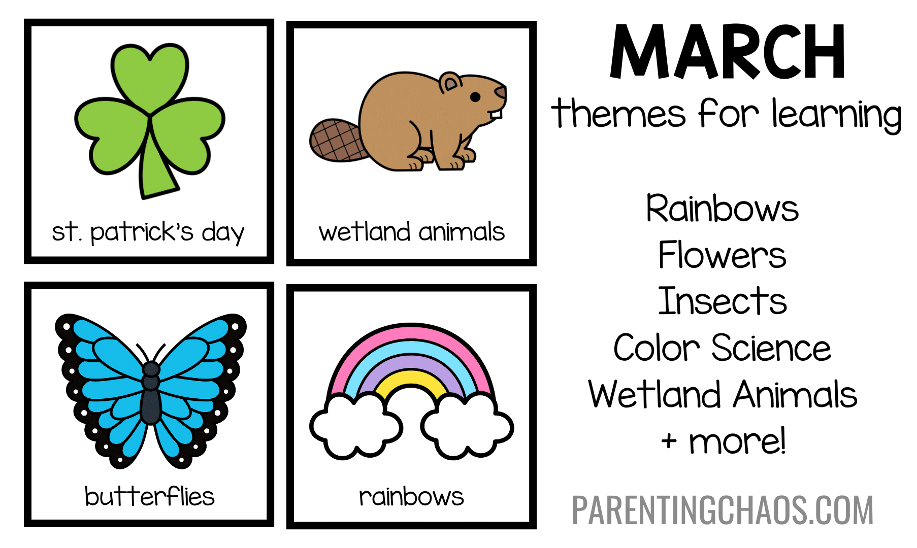 March Preschool Themes Parenting Chaos March Preschool Themes Parenting Chaos