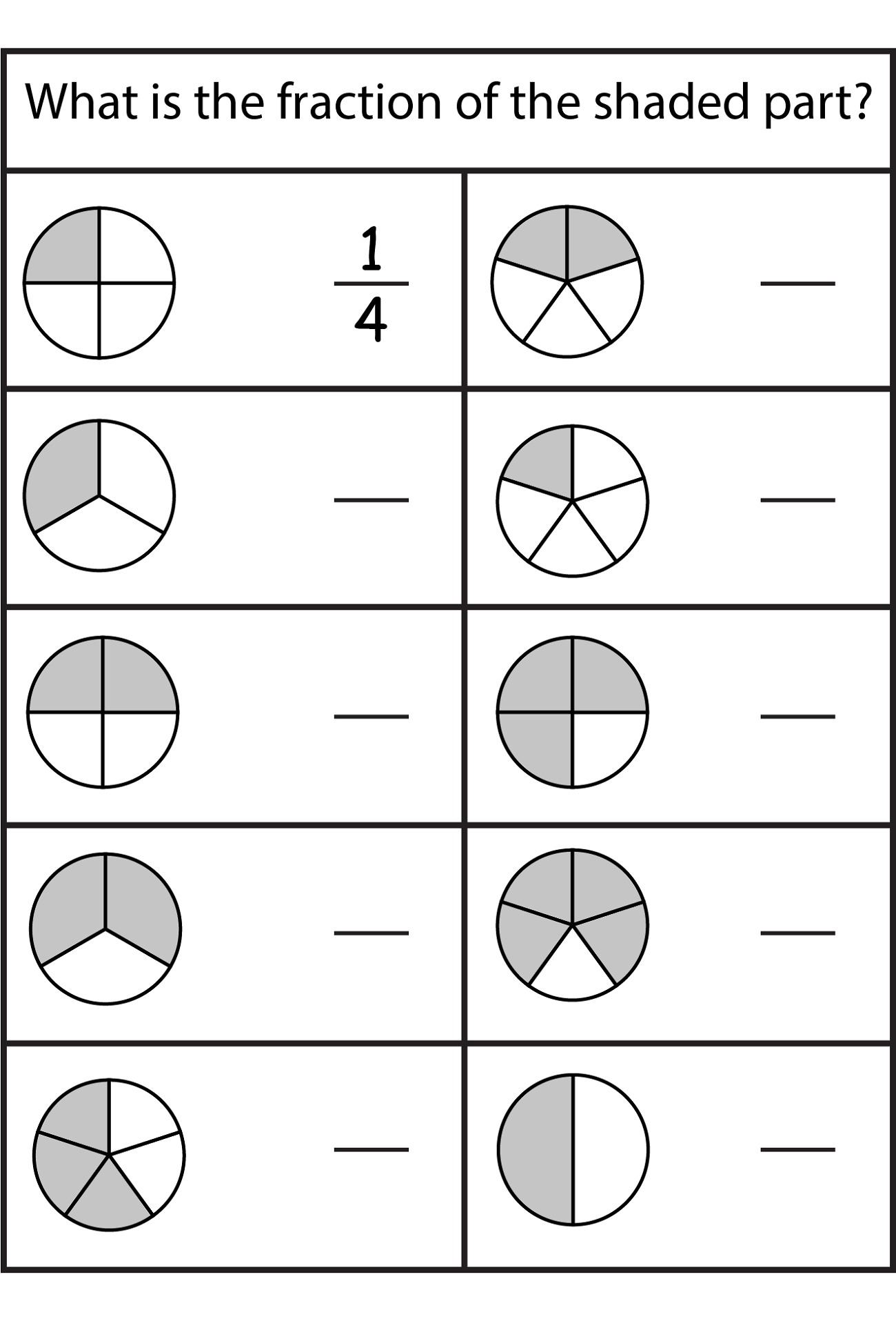 Math Fraction Worksheets For Kids Math Fraction Worksheets For Kids