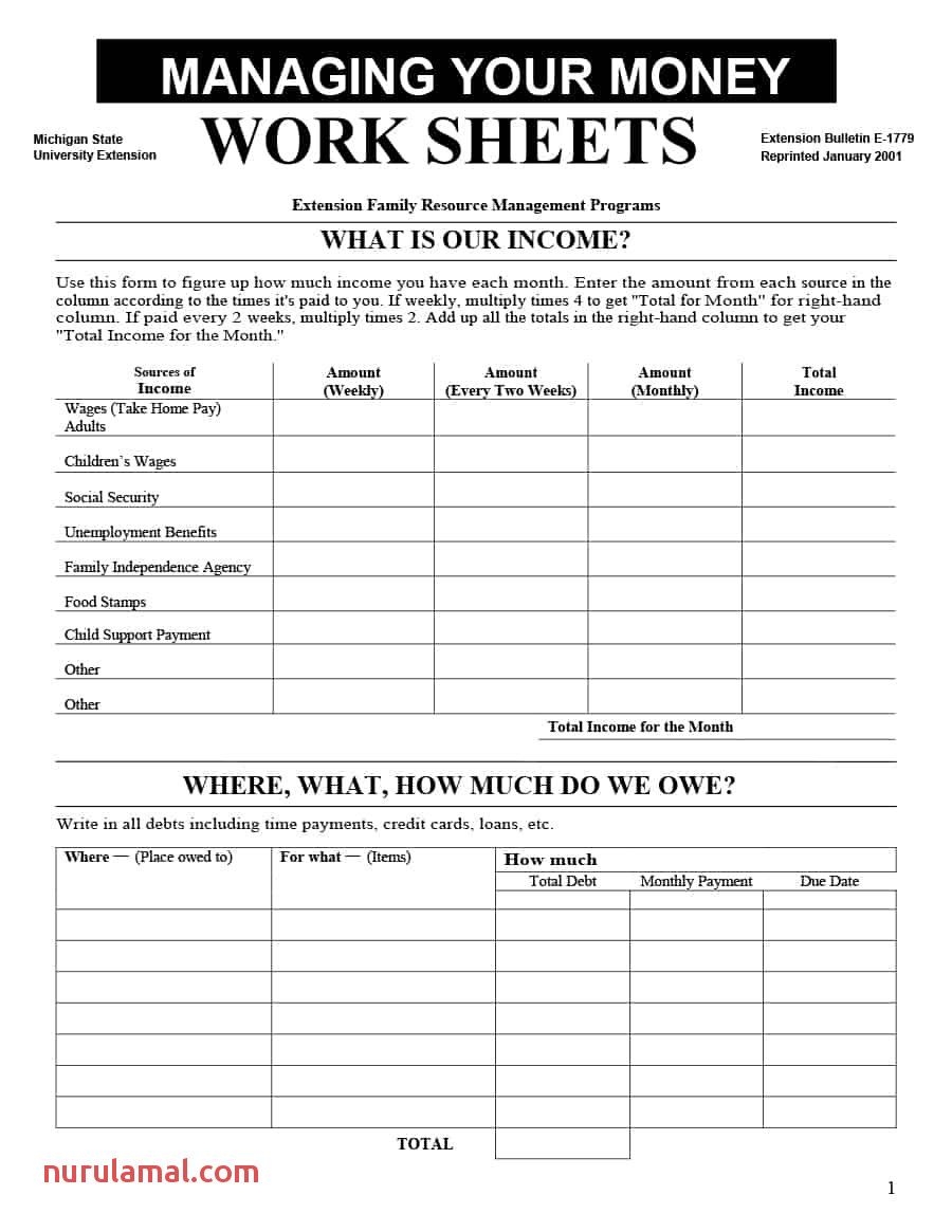 Money Management Worksheets Printable Worksheets Library Money Management Worksheets Printable Worksheets Library