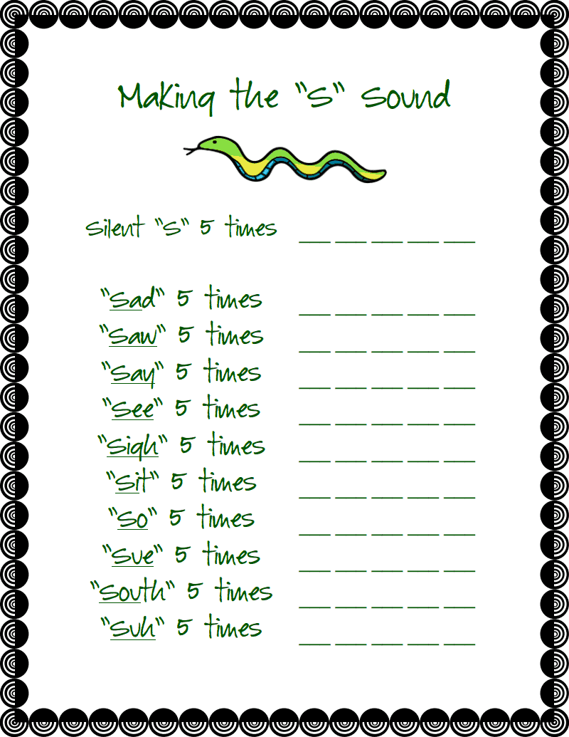 Articulation Therapy Home Activity Ideas Products