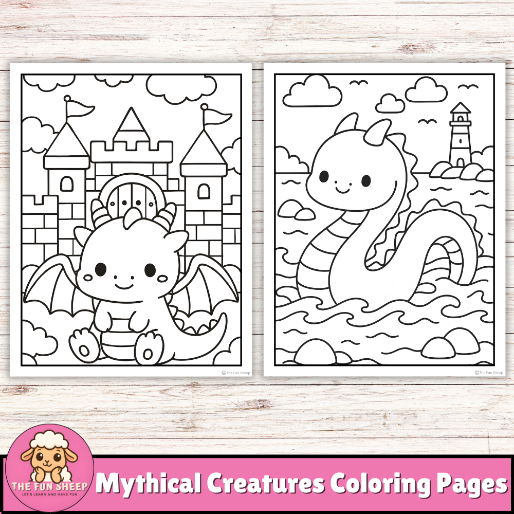Mythical Creatures Coloring Pages Magical Fantasy Creatures Coloring Sheets Made By Teachers