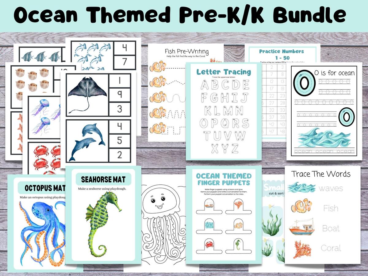 Ocean Themed Preschool Kindergarten Learning Bundle Ocean Printable Activity Homeschool Activity Montessori Printable Etsy Ocean Themed Preschool Kindergarten Learning Bundle Ocean Printable Activity Homeschool Activity Montessori Printable Etsy