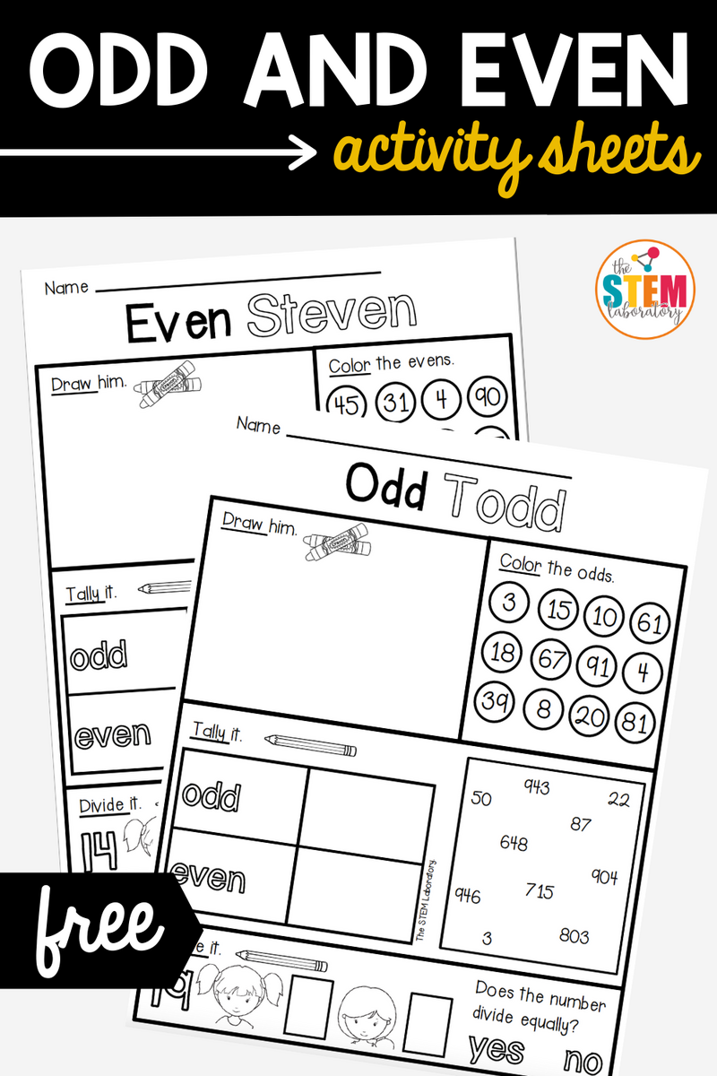 Odd And Even Numbers Worksheet