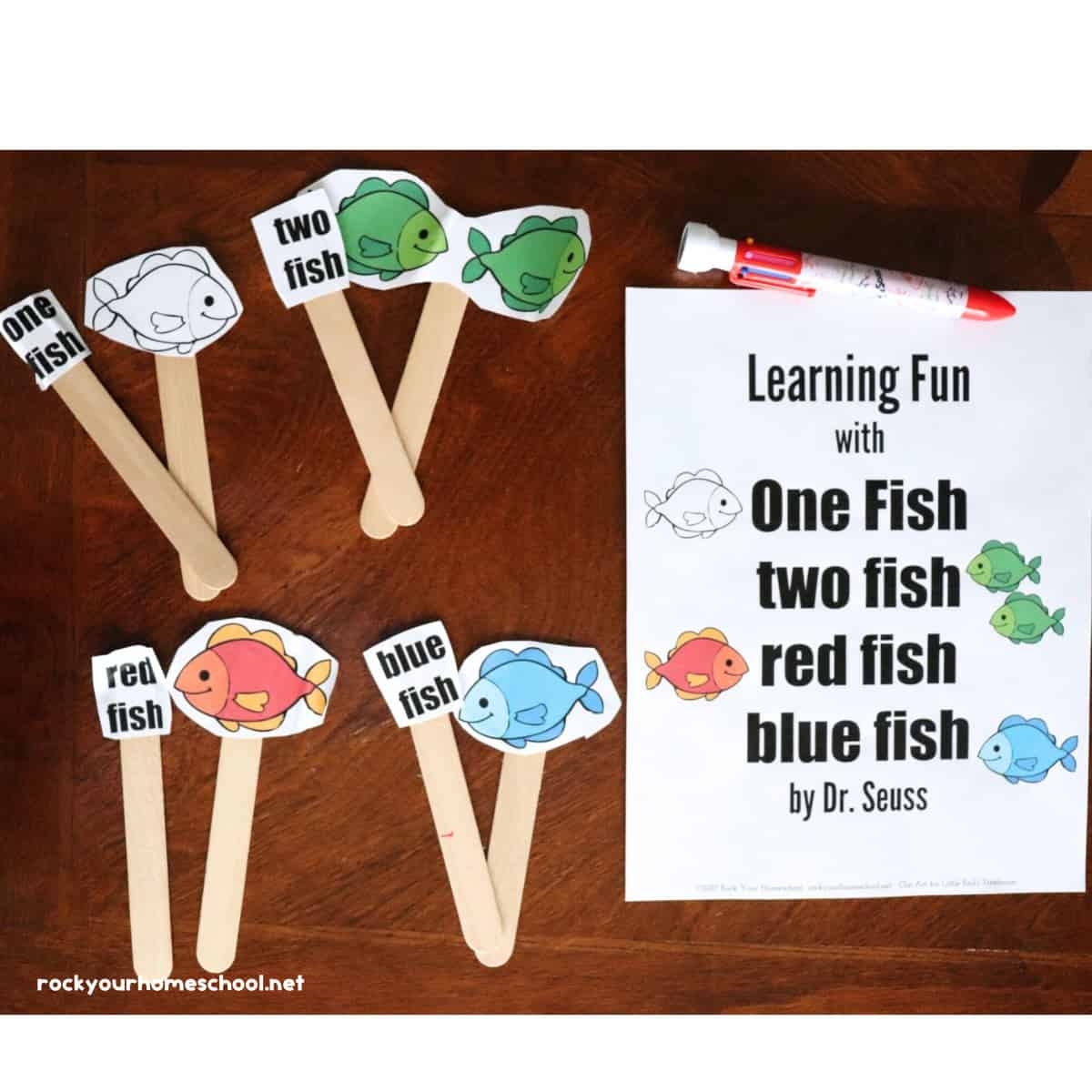 One Fish Two Fish Printables For Dr Seuss Fun Free Rock Your Homeschool One Fish Two Fish Printables For Dr Seuss Fun Free Rock Your Homeschool