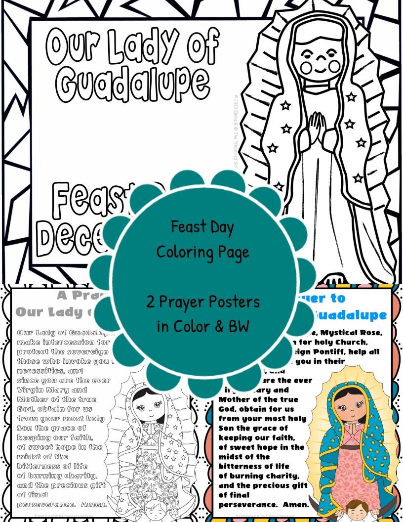 Our Lady Of Guadalupe Worksheet And Activity Pack Made By Teachers Our Lady Of Guadalupe Worksheet And Activity Pack Made By Teachers