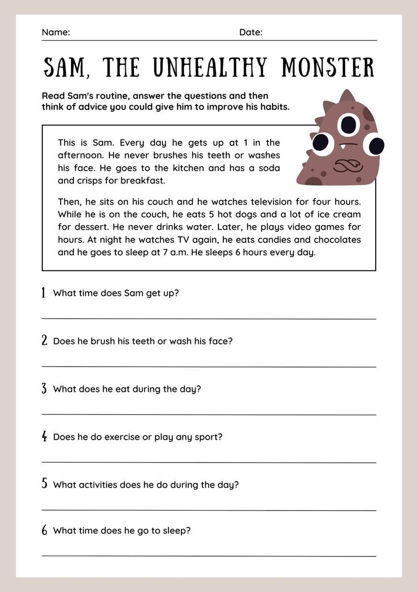 Page 5 Customize 544 Reading Comprehension Worksheets Templates Online Canva