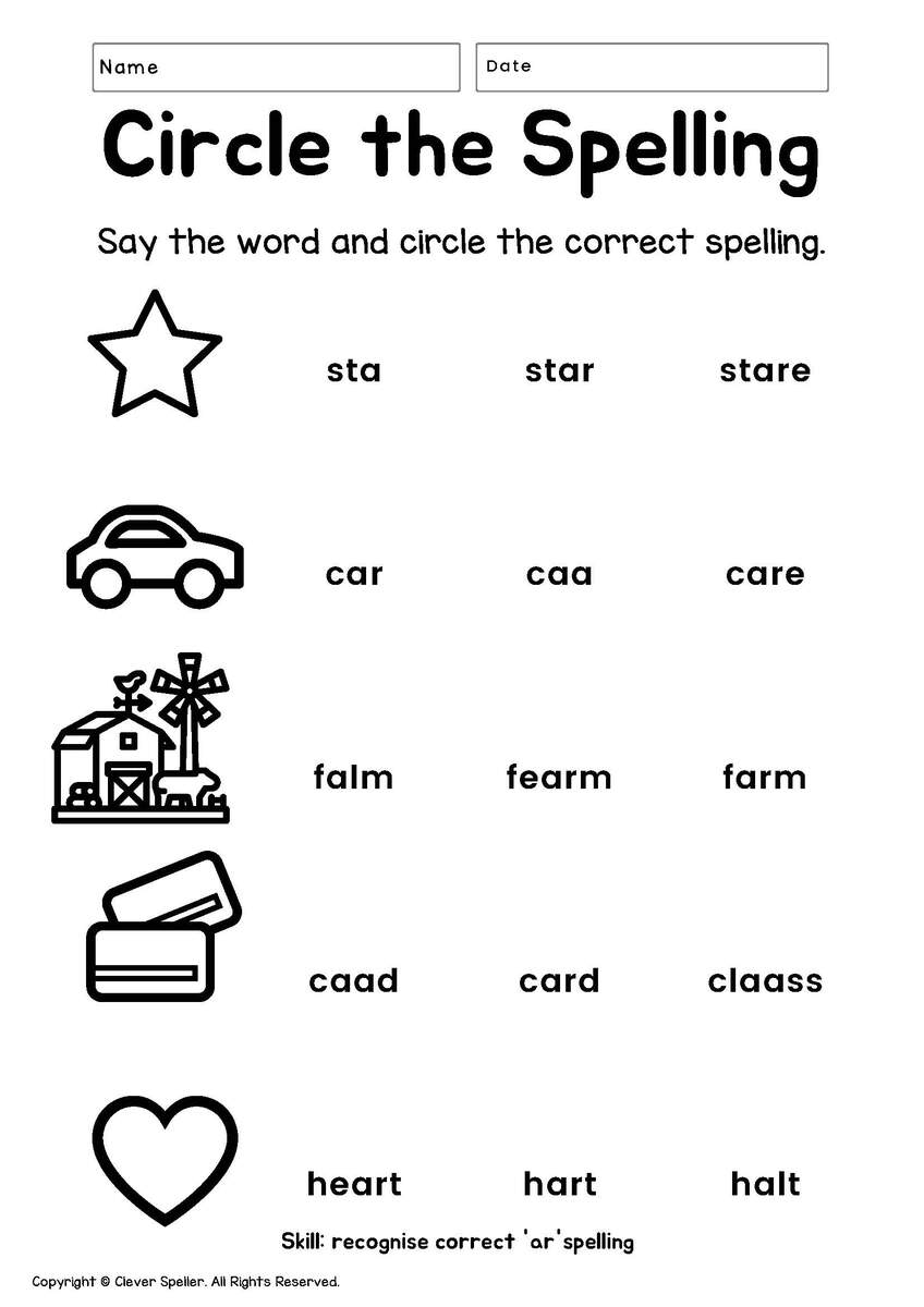 Phonics AR Sounds Worksheets Activities For Kids Worksheets Library