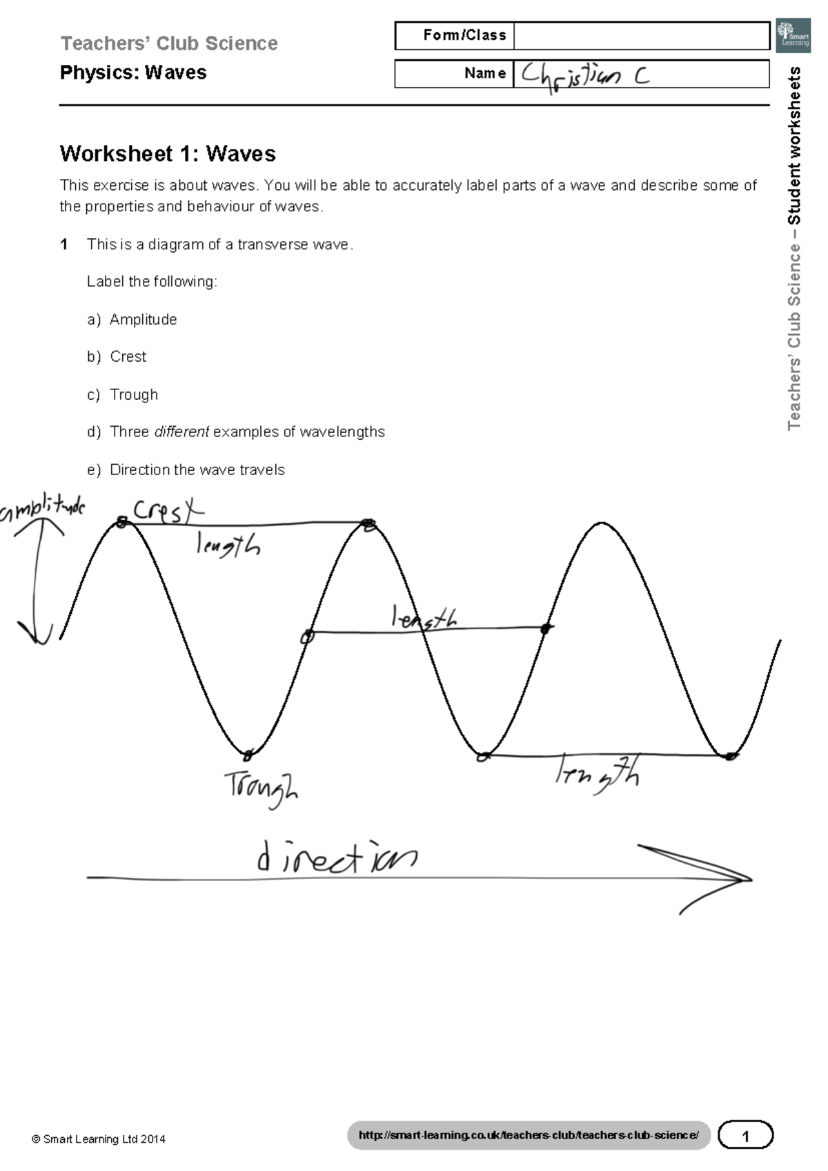 Physics 101 Waves Worksheet For Understanding Properties Studocu Physics 101 Waves Worksheet For Understanding Properties Studocu