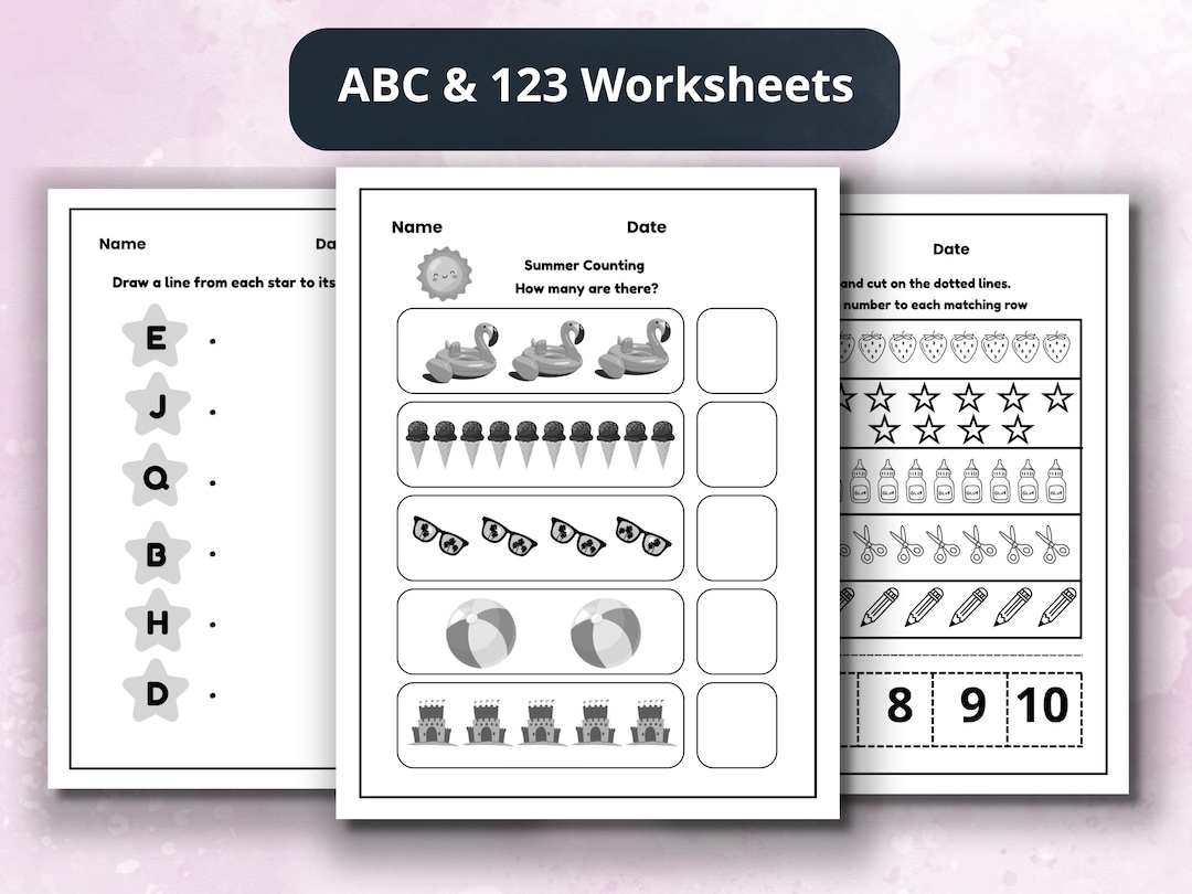 Preschool Worksheets Printable Activities Homeschool Learning Pack For Toddlers And Kids Etsy Preschool Worksheets Printable Activities Homeschool Learning Pack For Toddlers And Kids Etsy