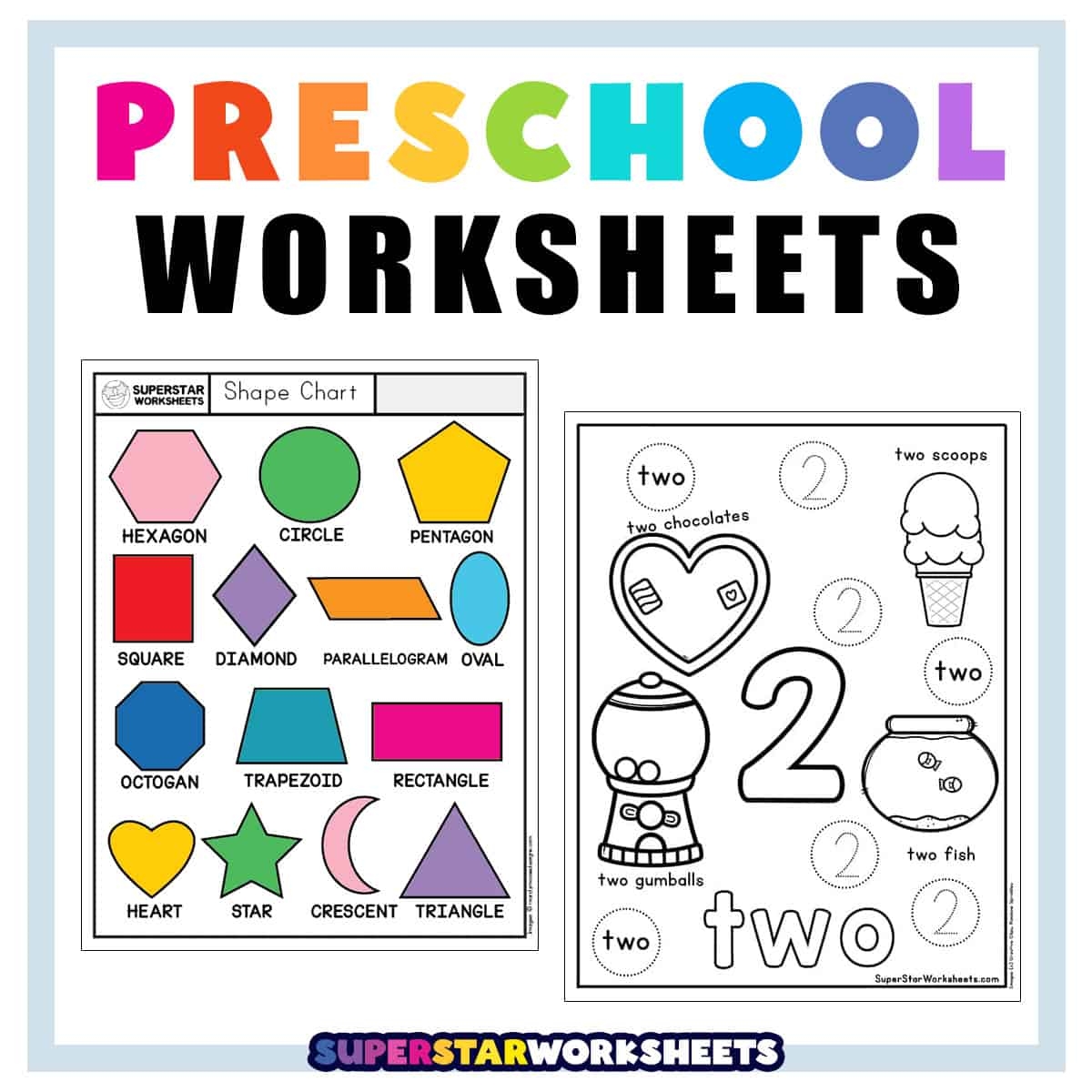 Free Custom Printable Preschool Worksheet Templates Canva
