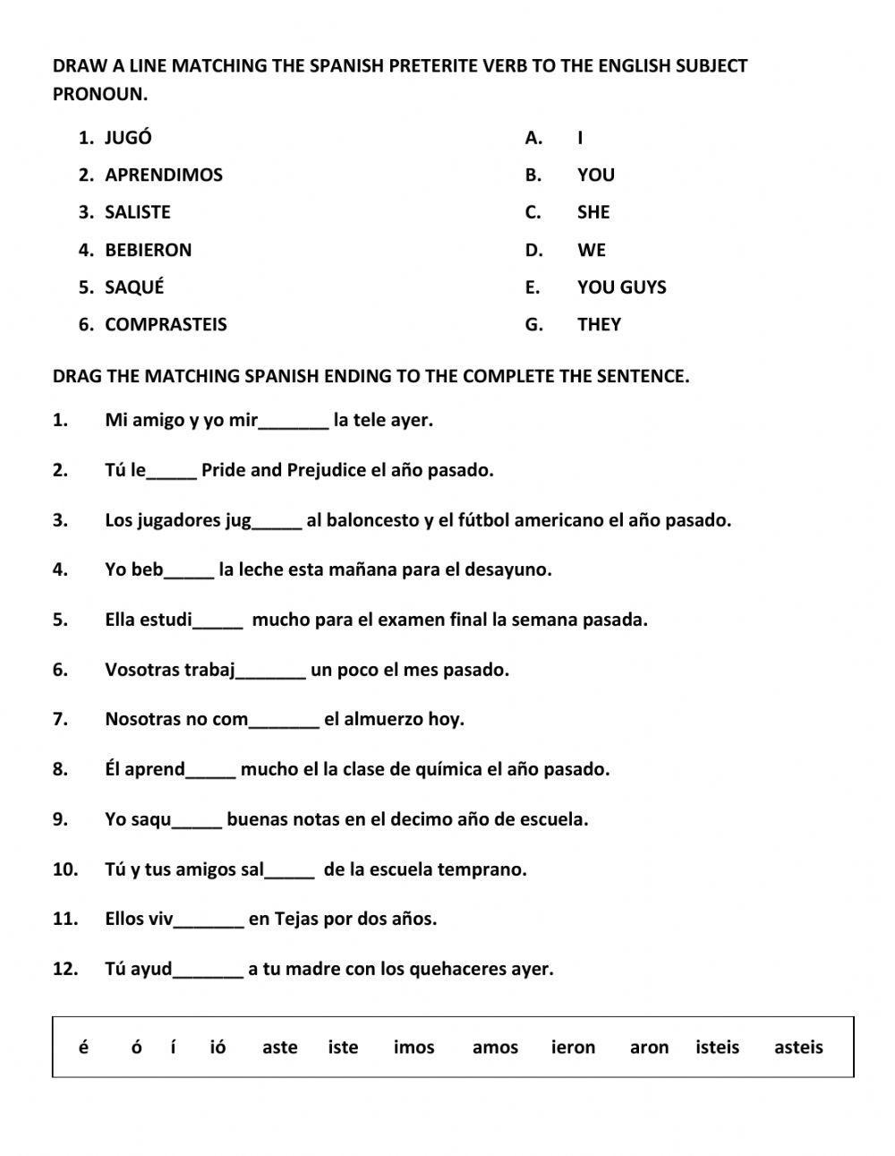 Preterite Tense Christine Grunch Halberg Live Worksheets Library Preterite Tense Christine Grunch Halberg Live Worksheets Library