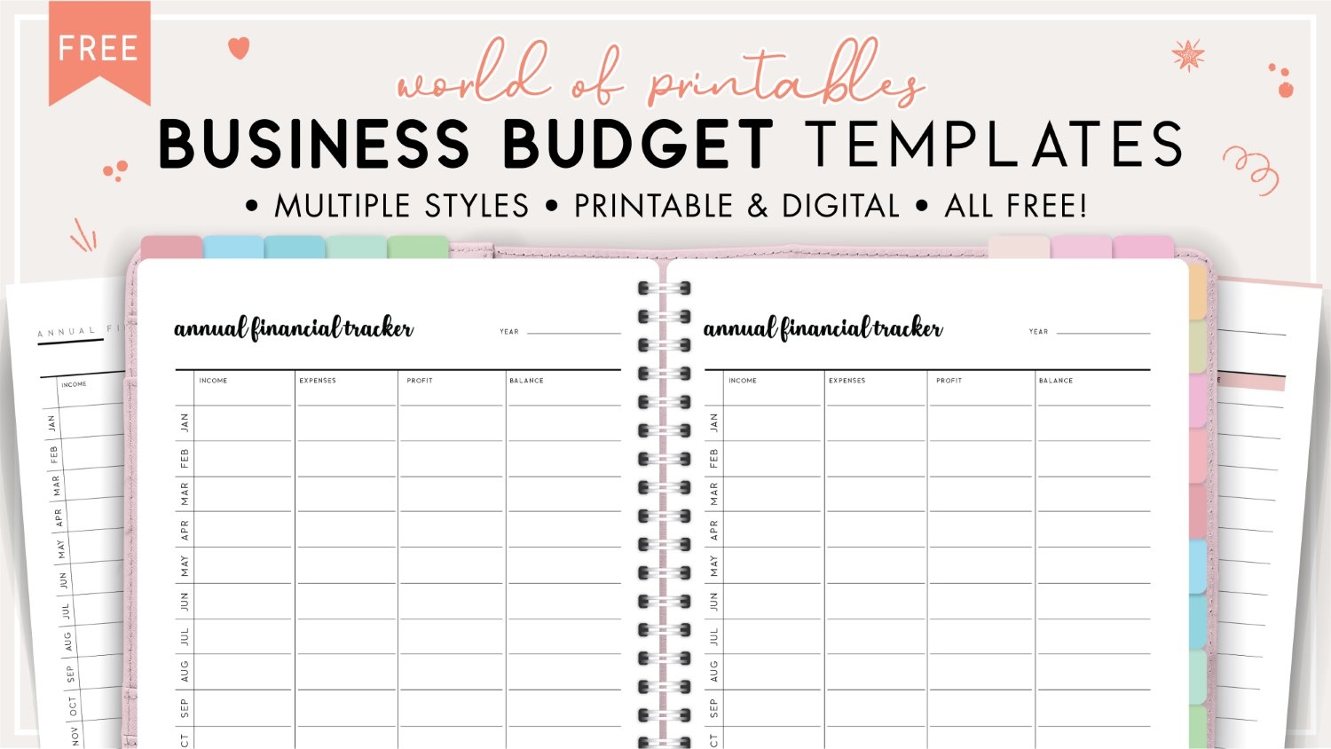 Printable Business Budget Template Free PDF Templates