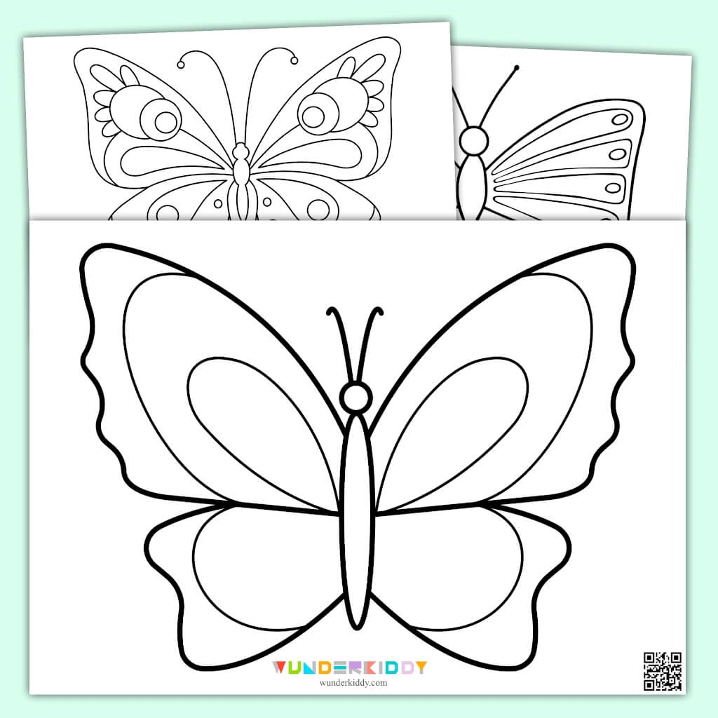 Printable Butterfly Template And Coloring Pages For Preschool Printable Butterfly Template And Coloring Pages For Preschool