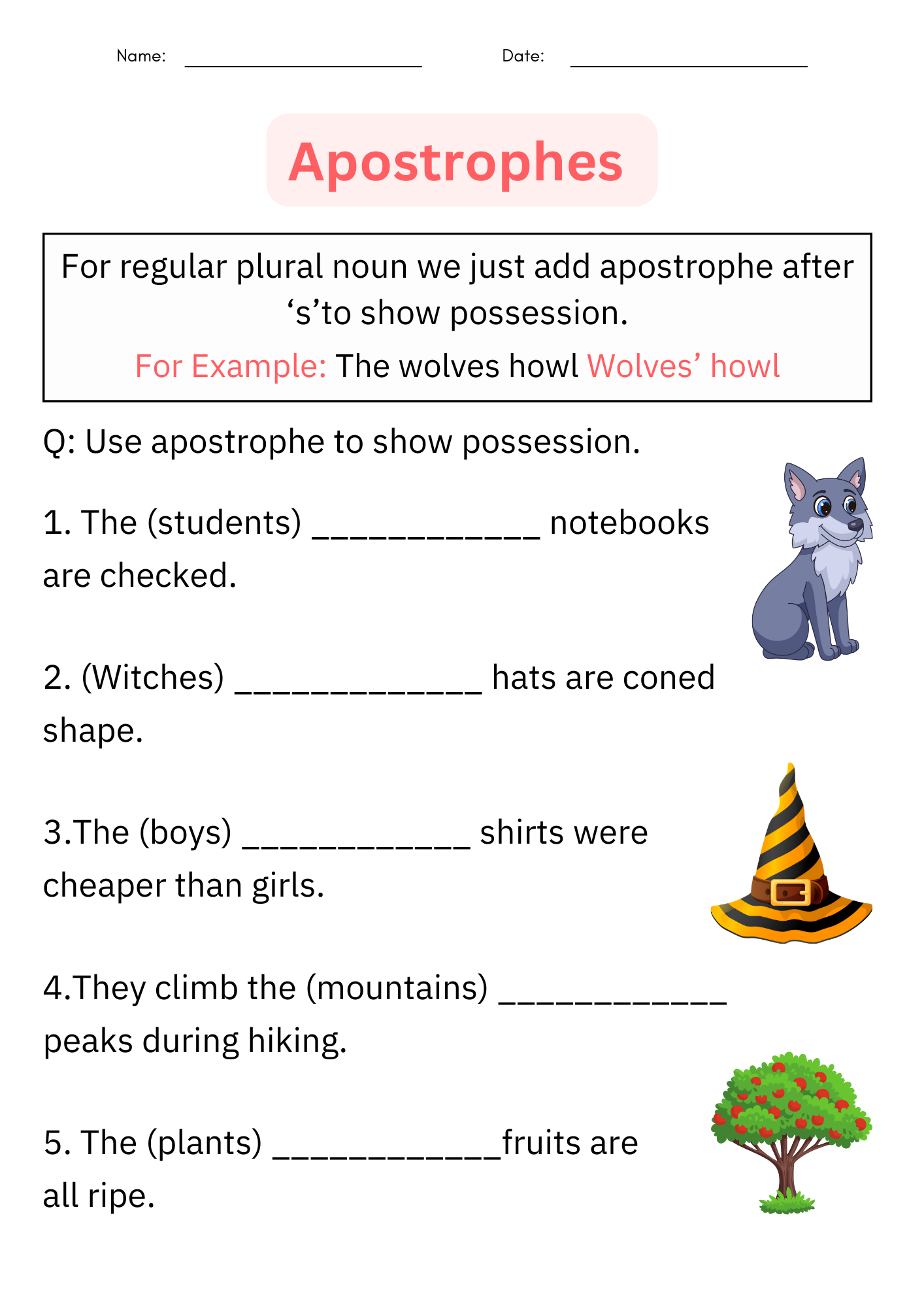 Printable Contraction Apostrophe Grammar Worksheets For Grade 1 2 3 Made By Teachers Englishlinx Apostrophes Worksheets