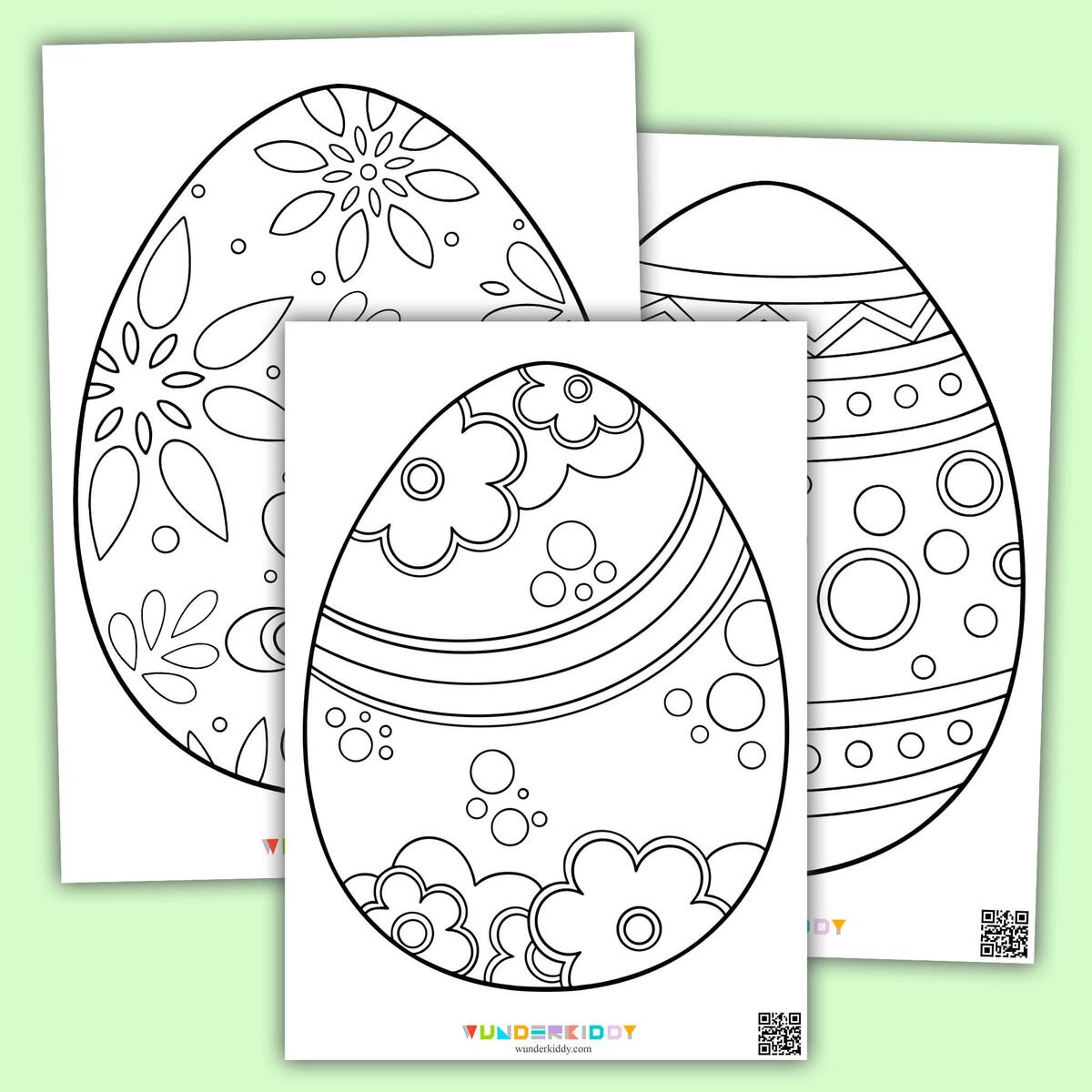 Printable Easter Egg Template And Colouring Page PDF Printable Easter Egg Template And Colouring Page PDF