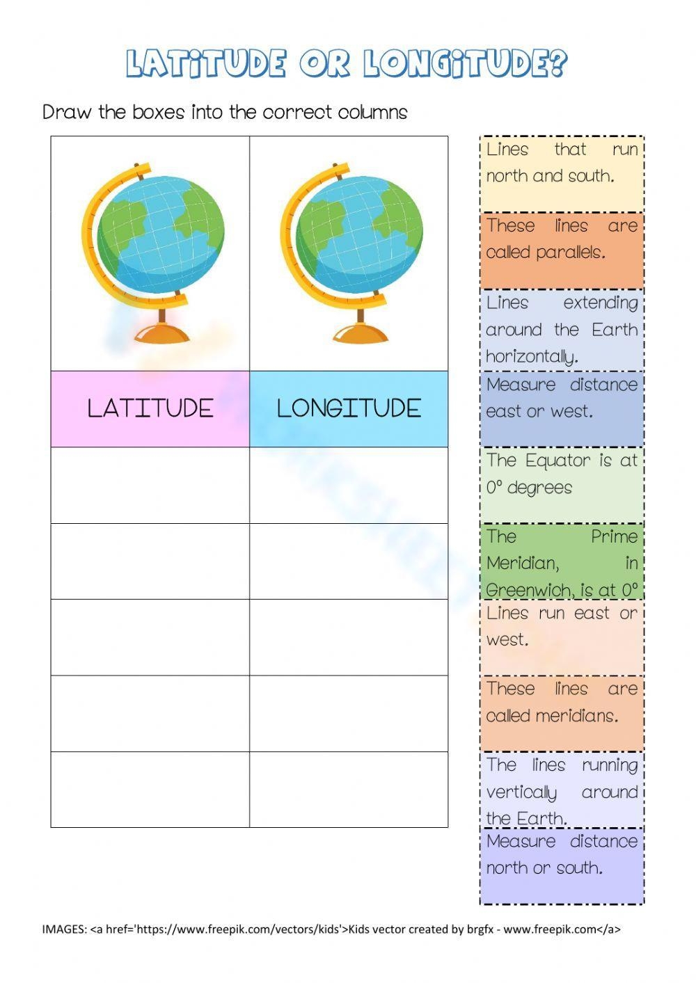 Printable Latitude And Longitude Worksheets Free Printable Mini Unit Latitude And Longitude For Kids