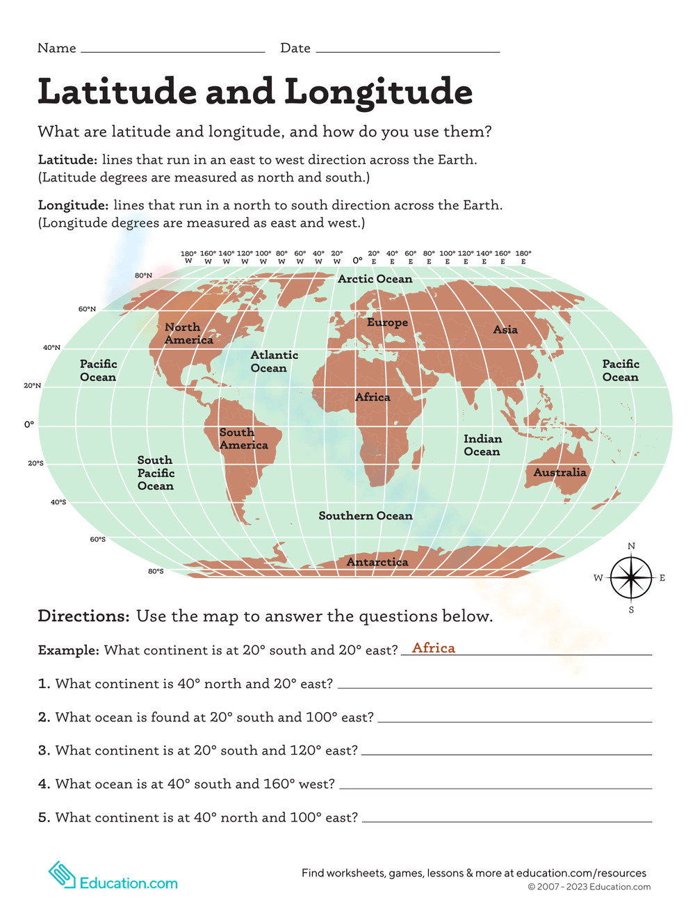 Printable Latitude And Longitude Worksheets 15 Latitude And Longitude Map Worksheet Free PDF At Worksheeto