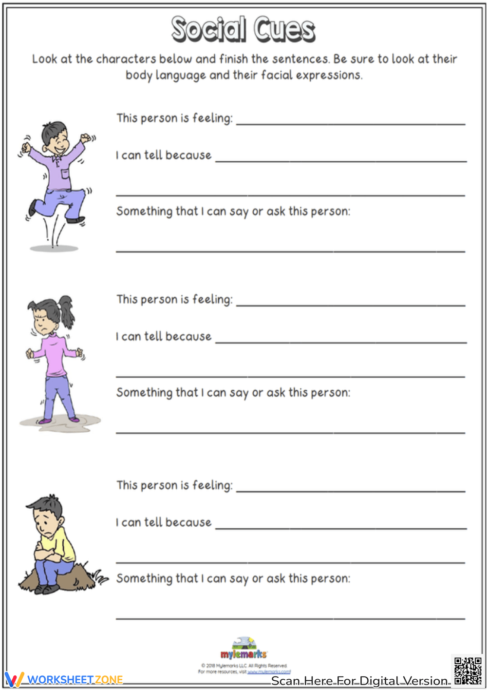 Printable Social Skills Worksheets Social Skills Worksheet