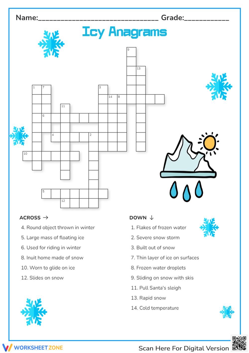 Printable Winter Worksheets Printable Winter Worksheets