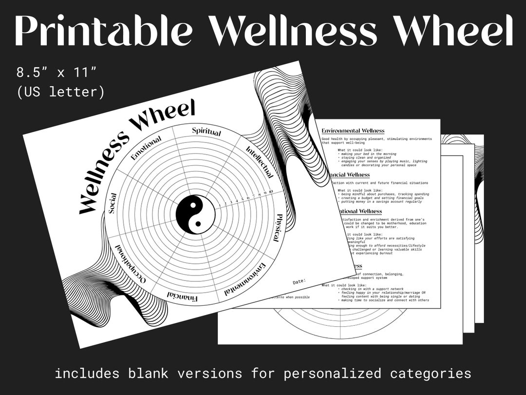 Printable Yin Yang Life Balance Wheel Worksheet With Blank Categories Etsy Printable Yin Yang Life Balance Wheel Worksheet With Blank Categories Etsy