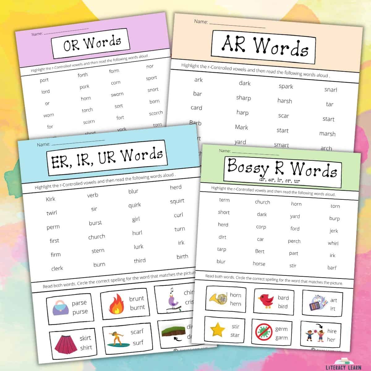 Phonics AR Sounds Worksheets Activities For Kids Worksheets Library