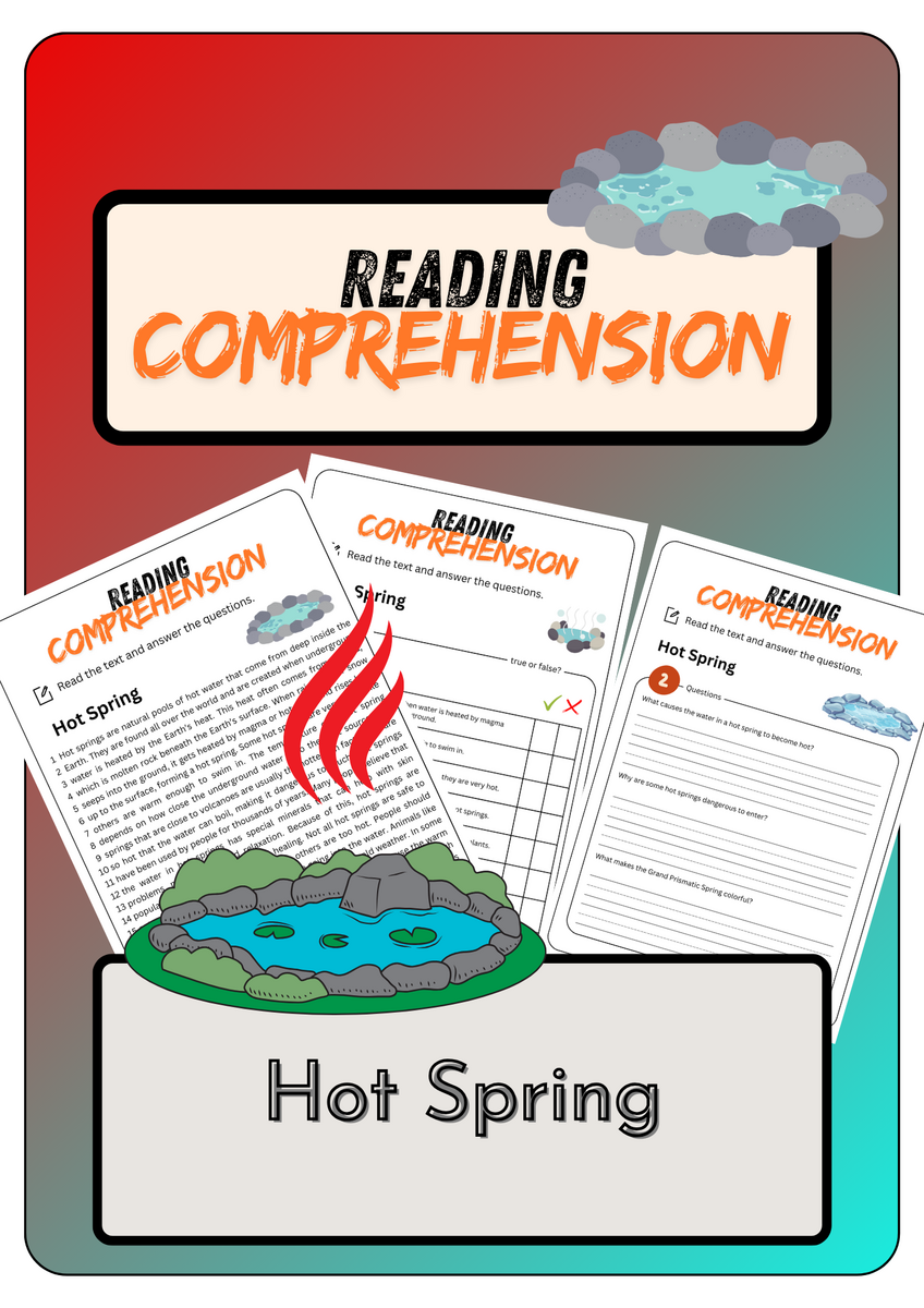 Reading Comprehension Hot Spring Solutions Made By Teachers Reading Comprehension Hot Spring Solutions Made By Teachers
