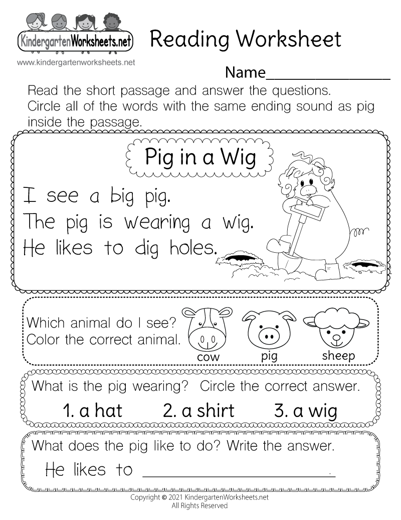 Reading For 1st Grade Free Printable Reading Comprehension Worksheets For 1St Grade 1st Grade Reading Reading Comprehension Worksheets
