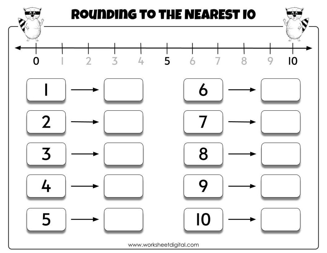 Rounding To Nearest 10 Math Worksheet Grades 1 3 PDF Etsy Rounding To Nearest 10 Math Worksheet Grades 1 3 PDF Etsy