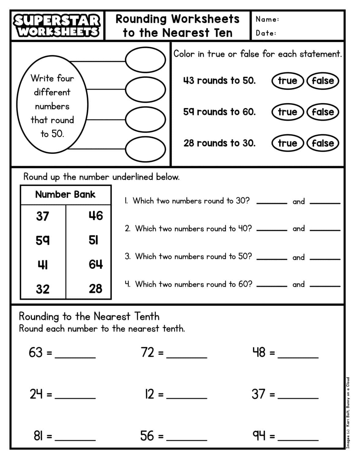 Rounding Worksheets Superstar Worksheets Rounding To The Nearest 100 Worksheets