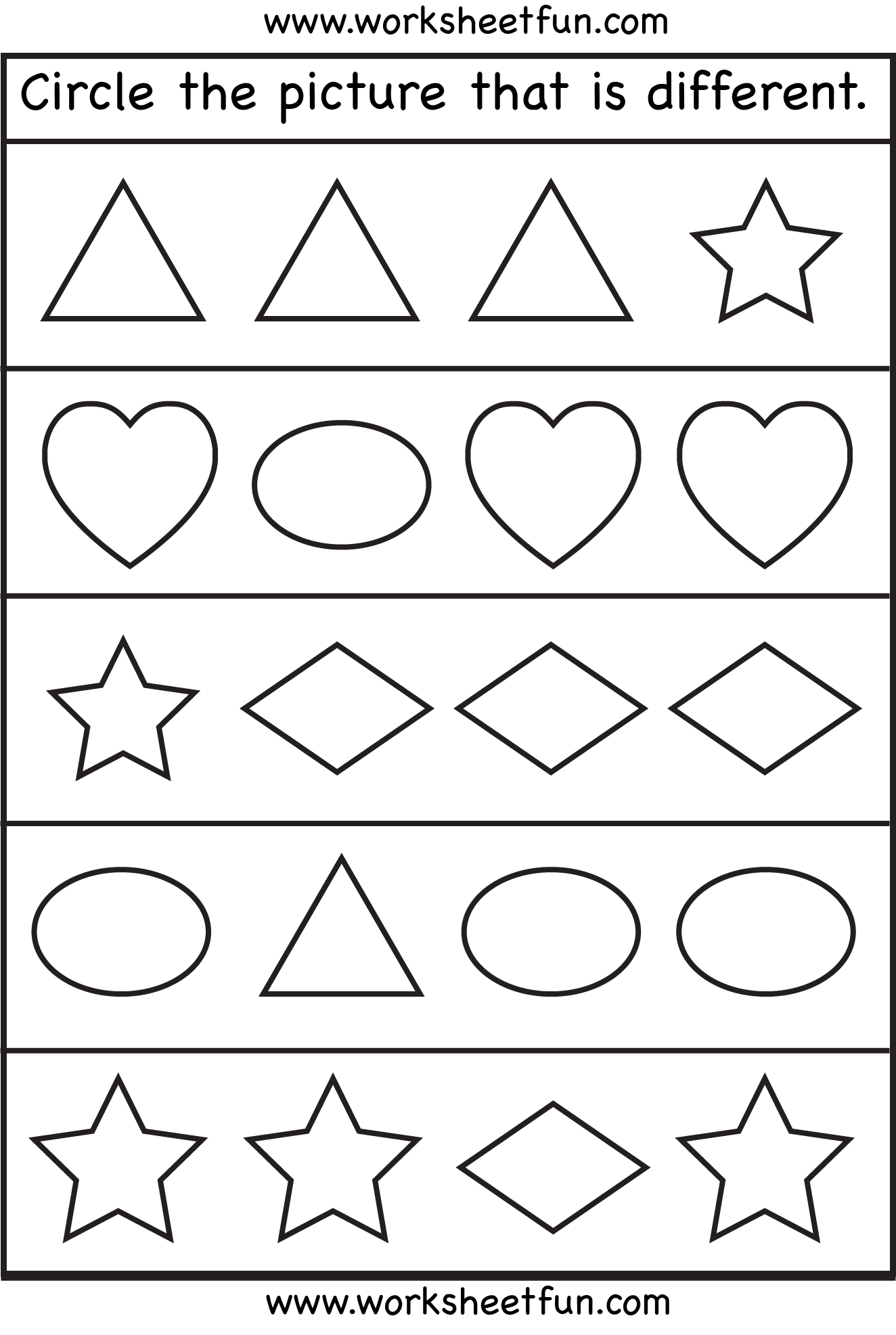 Same And Different Shapes One Worksheet FREE Printable Worksheets Worksheetfun Same And Different Shapes One Worksheet FREE Printable Worksheets Worksheetfun