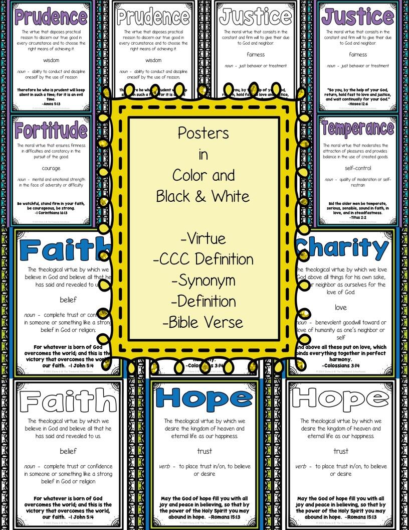 Seven Virtues Pack Catholic Classful