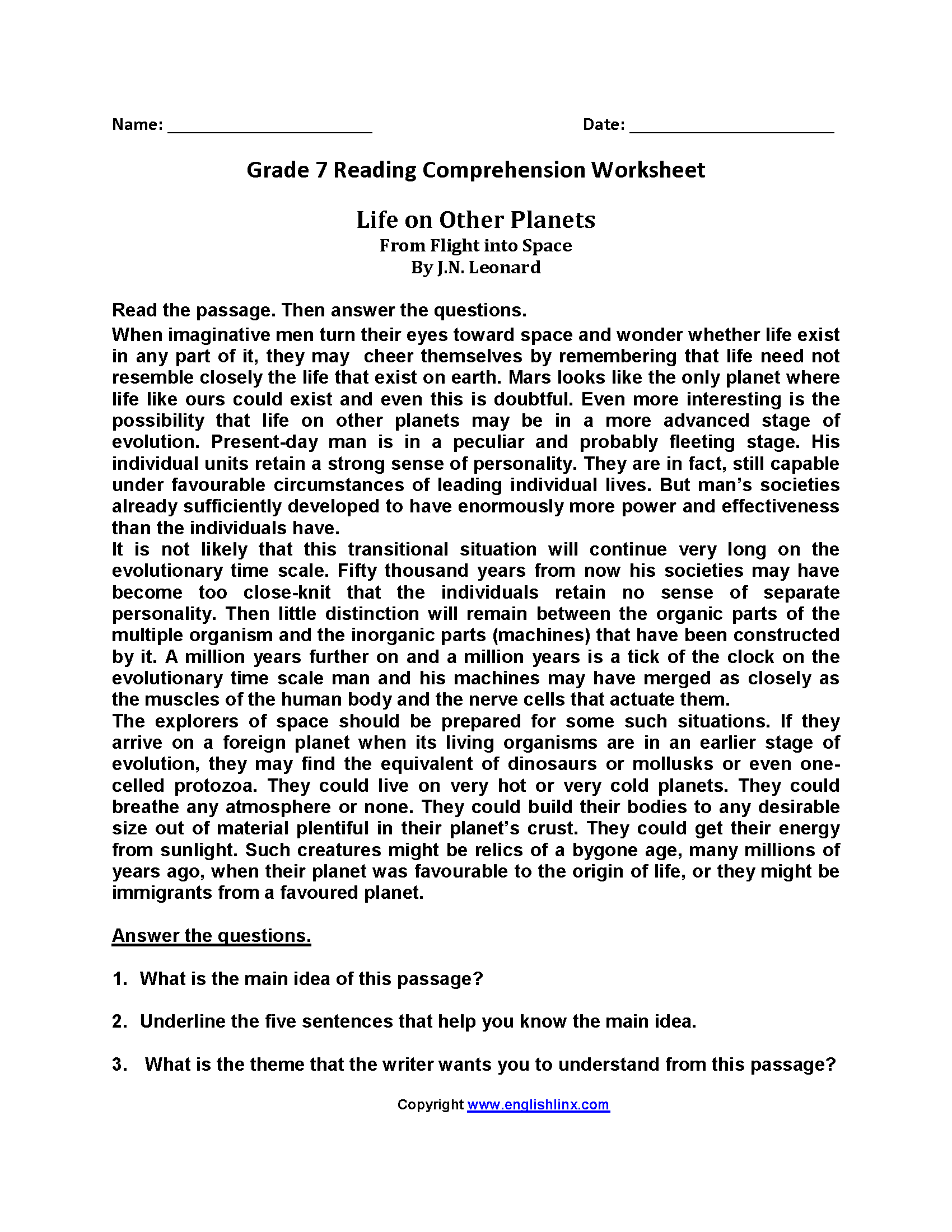 Seventh Grade Reading Worksheets Vocabulary Fluency Practice Onomatopoeia Worksheets