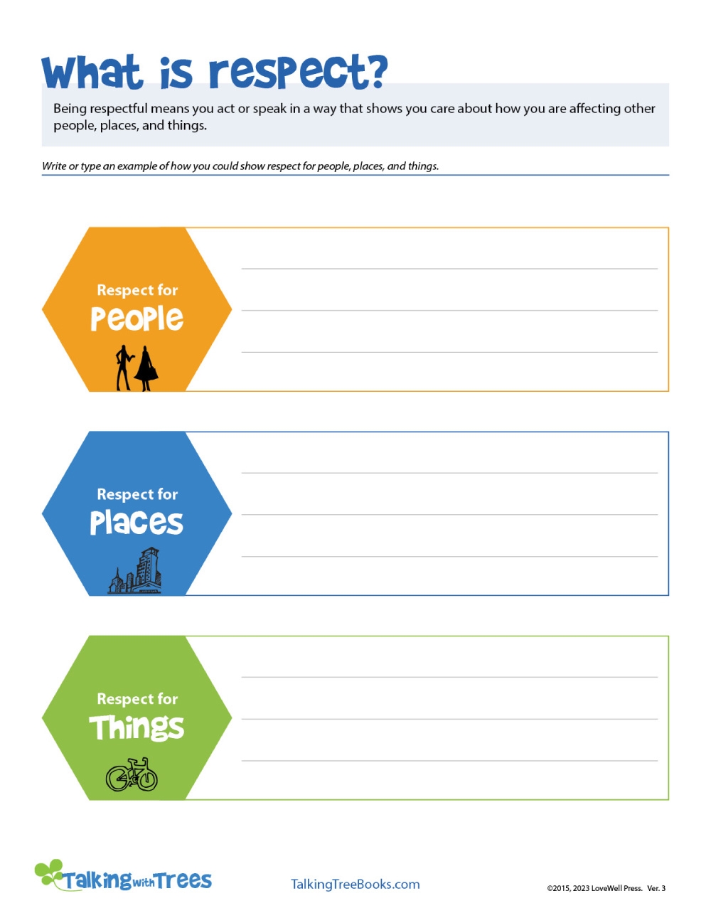Showing Respect Worksheet Respect Worksheets And Teaching Resources